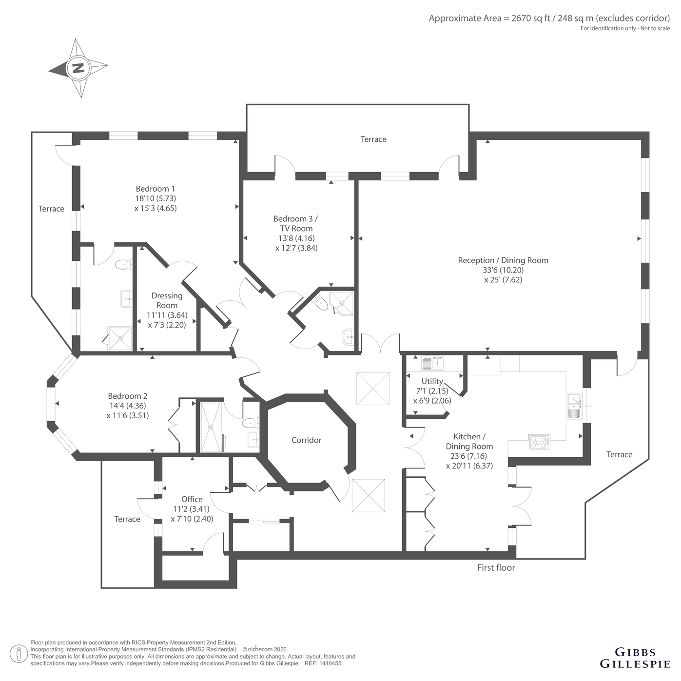 6 Portman Hall,, Old Redding, Harrow floorplan