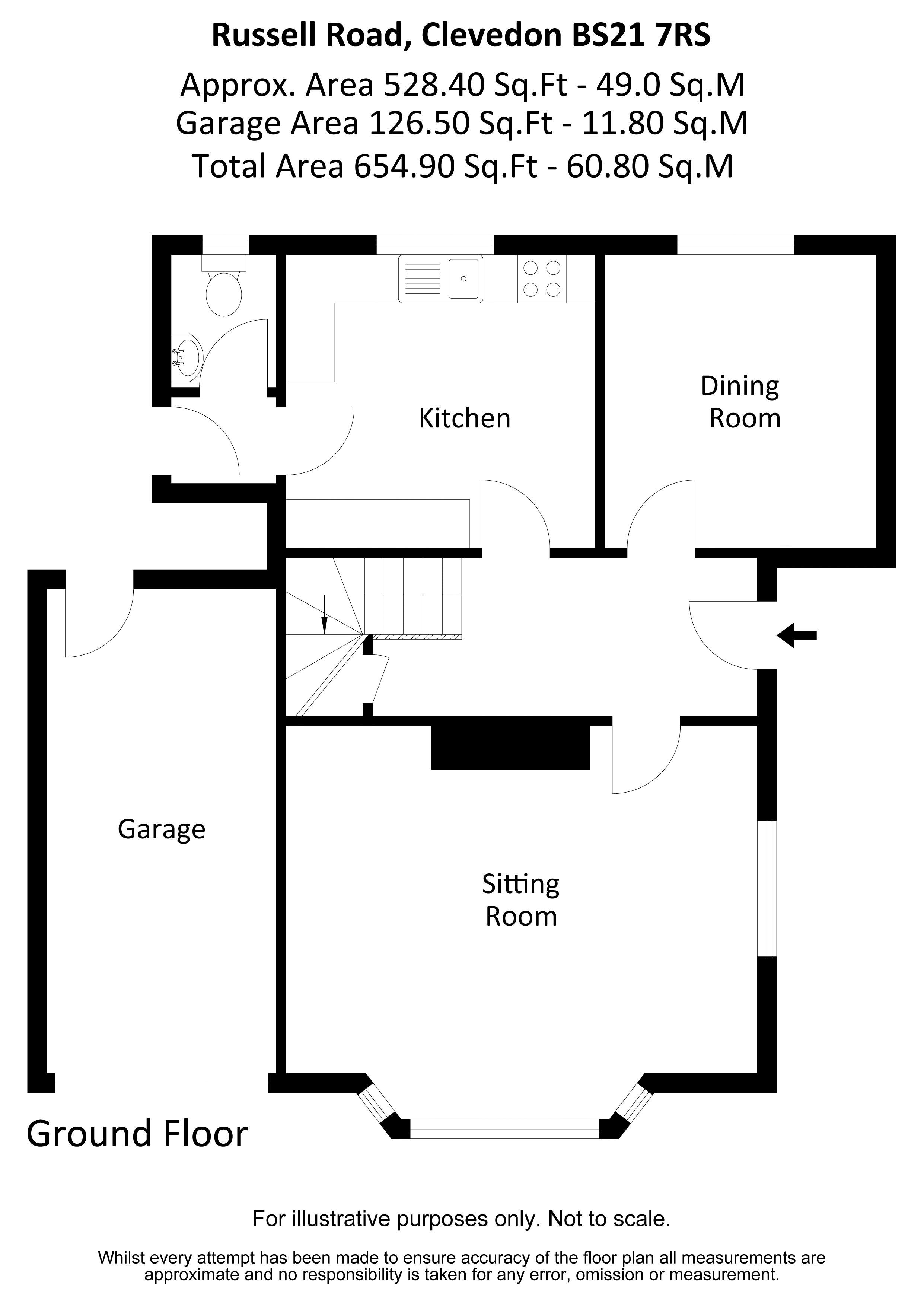 4, Russell Road, Clevedon floorplan