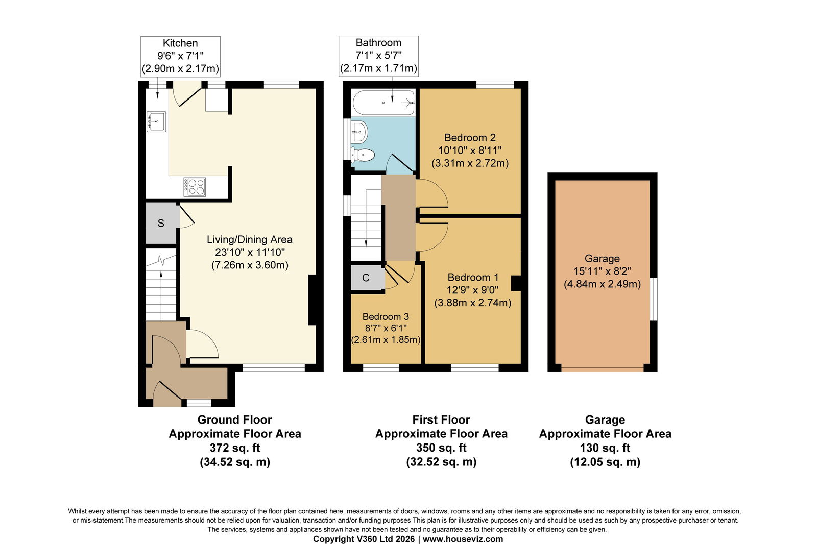 9, Sussex Crescent, Castleford floorplan