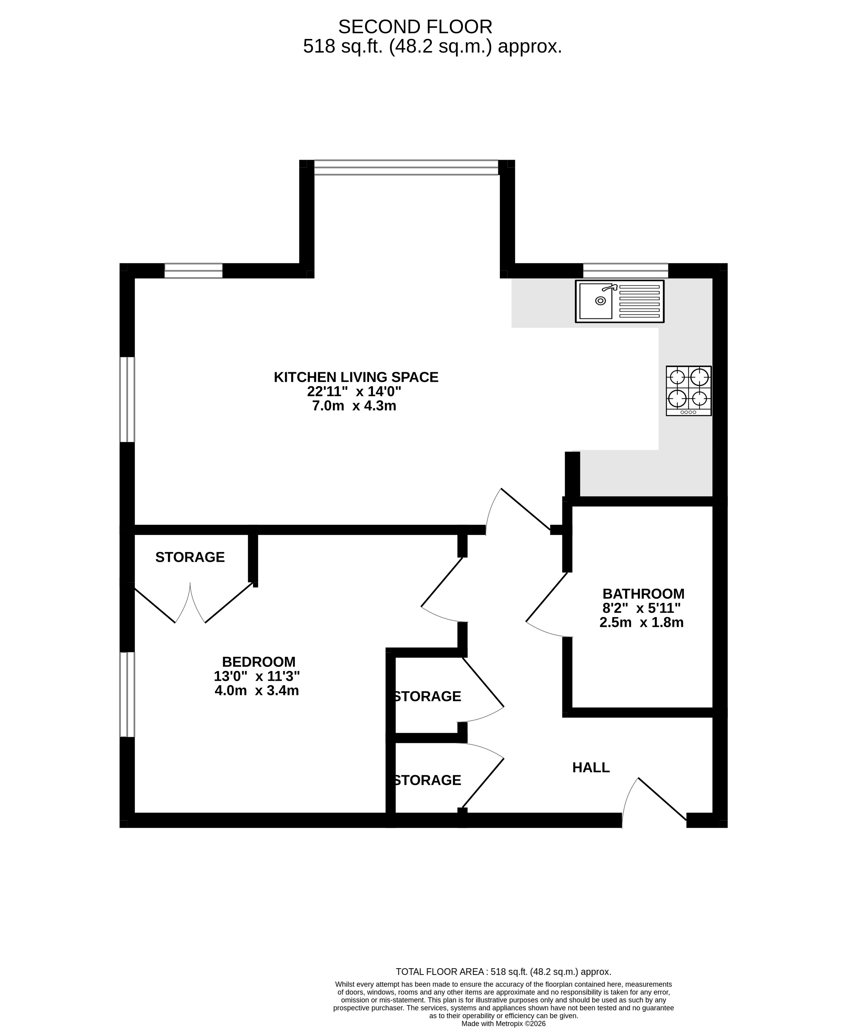 Flat C Alderley House, 18, Chandlers Field Drive, West Sussex floorplan