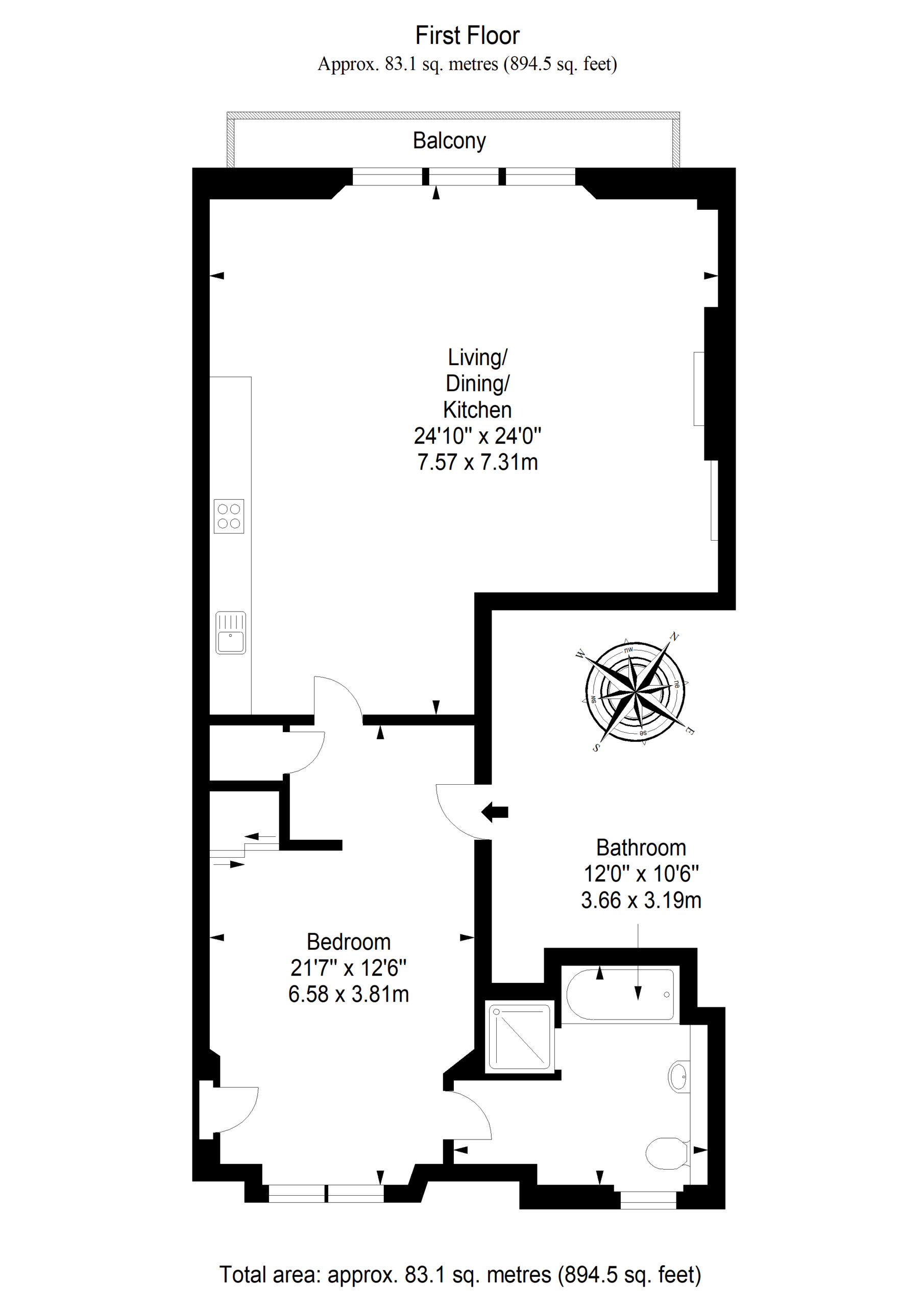 3, Rothesay Place West End, Edinburgh floorplan