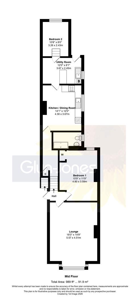 64B, South Terrace, Littlehampton floorplan