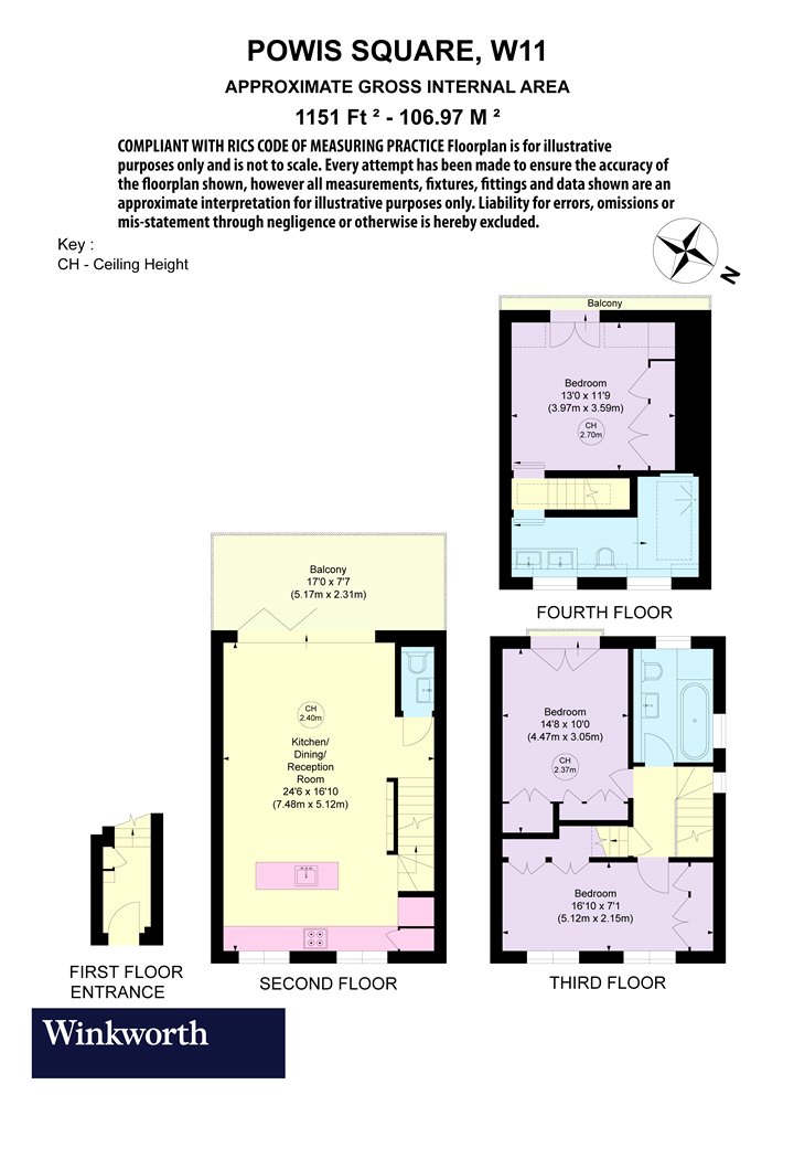 50, Powis Square, London floorplan