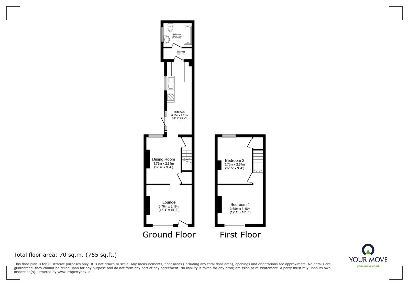 116, Swadlincote Road, Swadlincote floorplan
