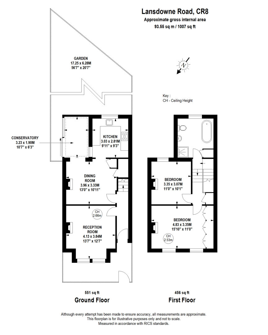 115, Lansdowne Road, Purley floorplan