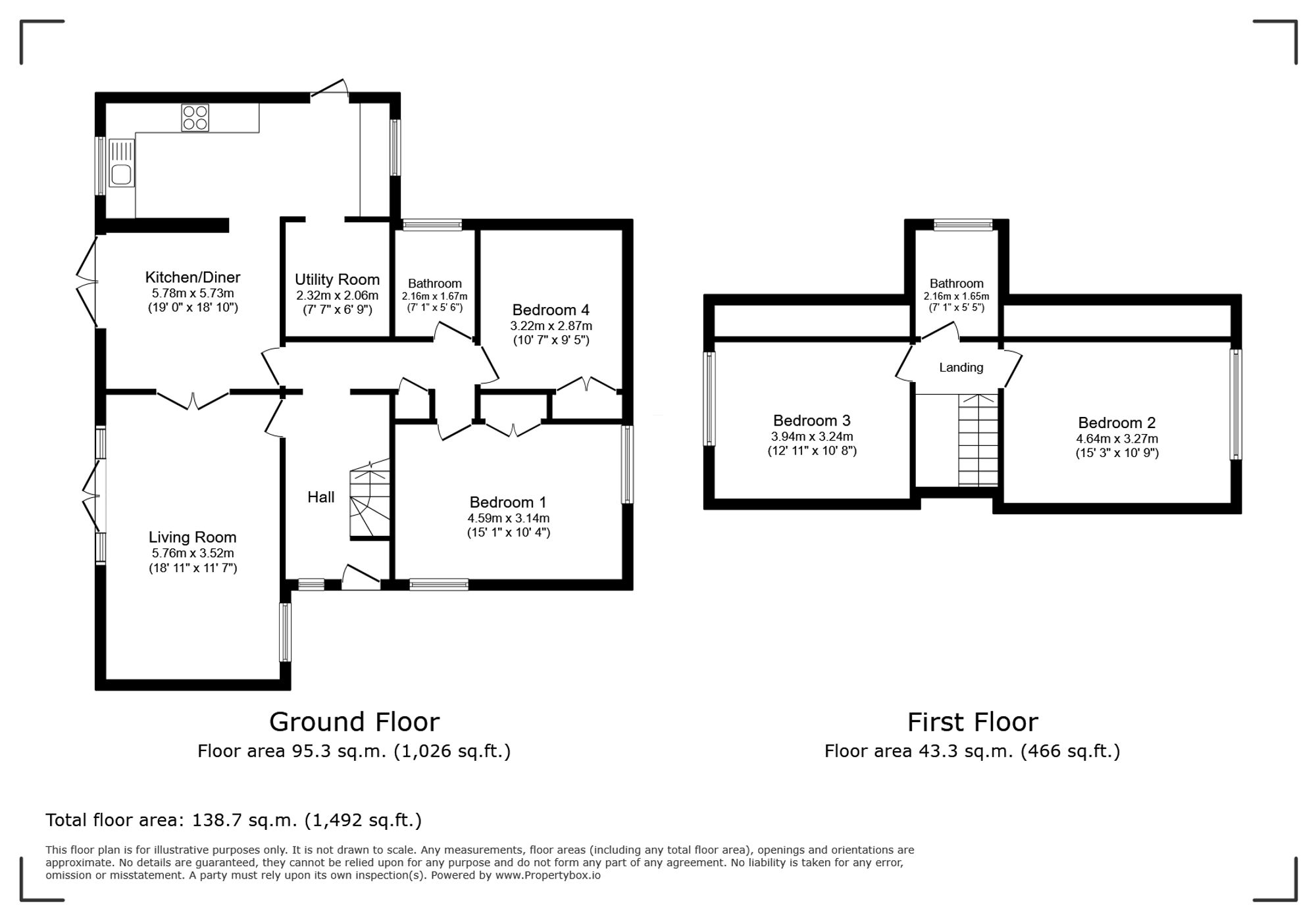 25 The Millbank, Crawley floorplan