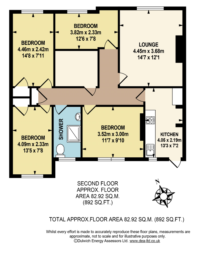 Flat 3, 11, East Dulwich Road, London floorplan