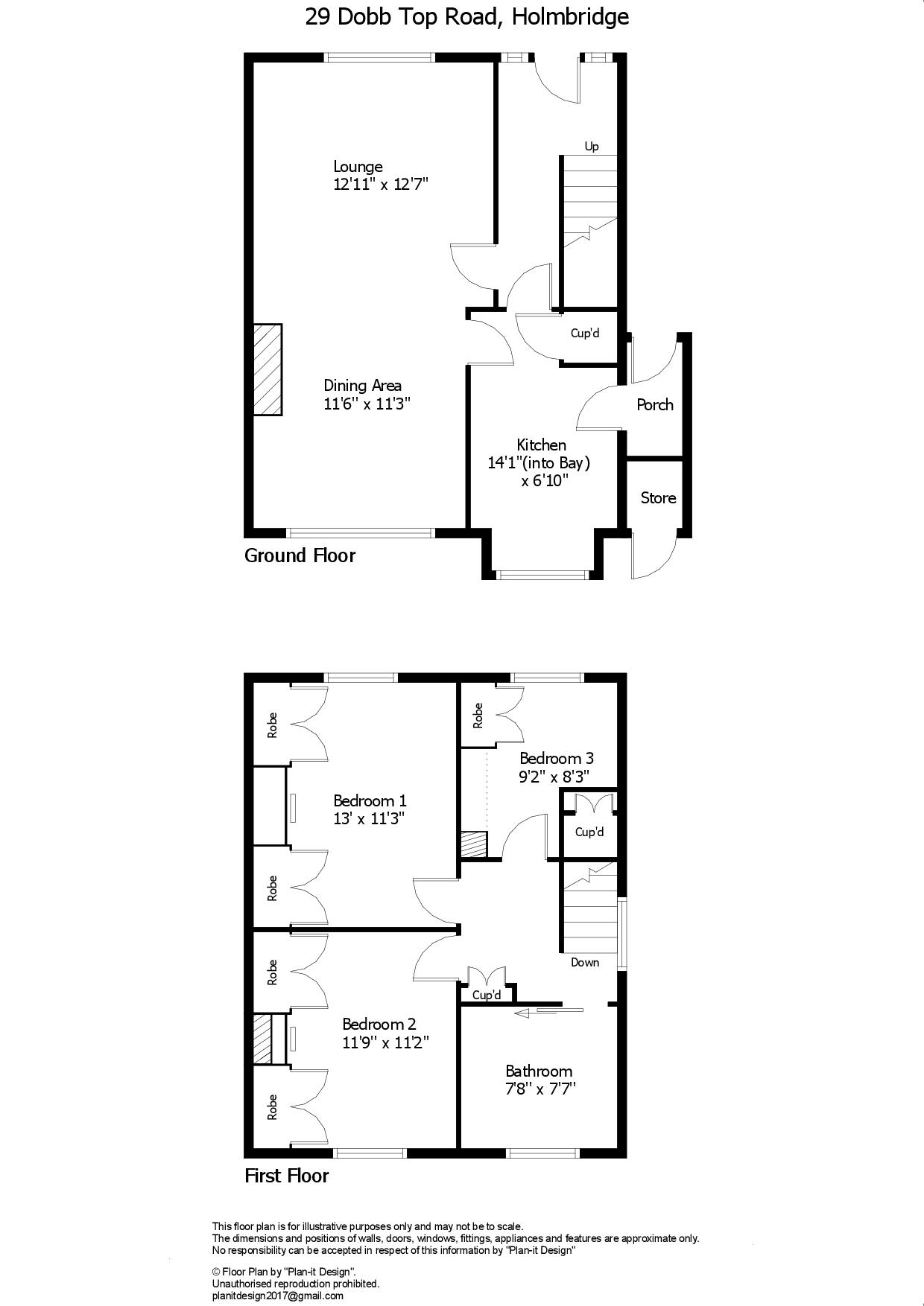 29, Dobb Top Road, Holmfirth floorplan