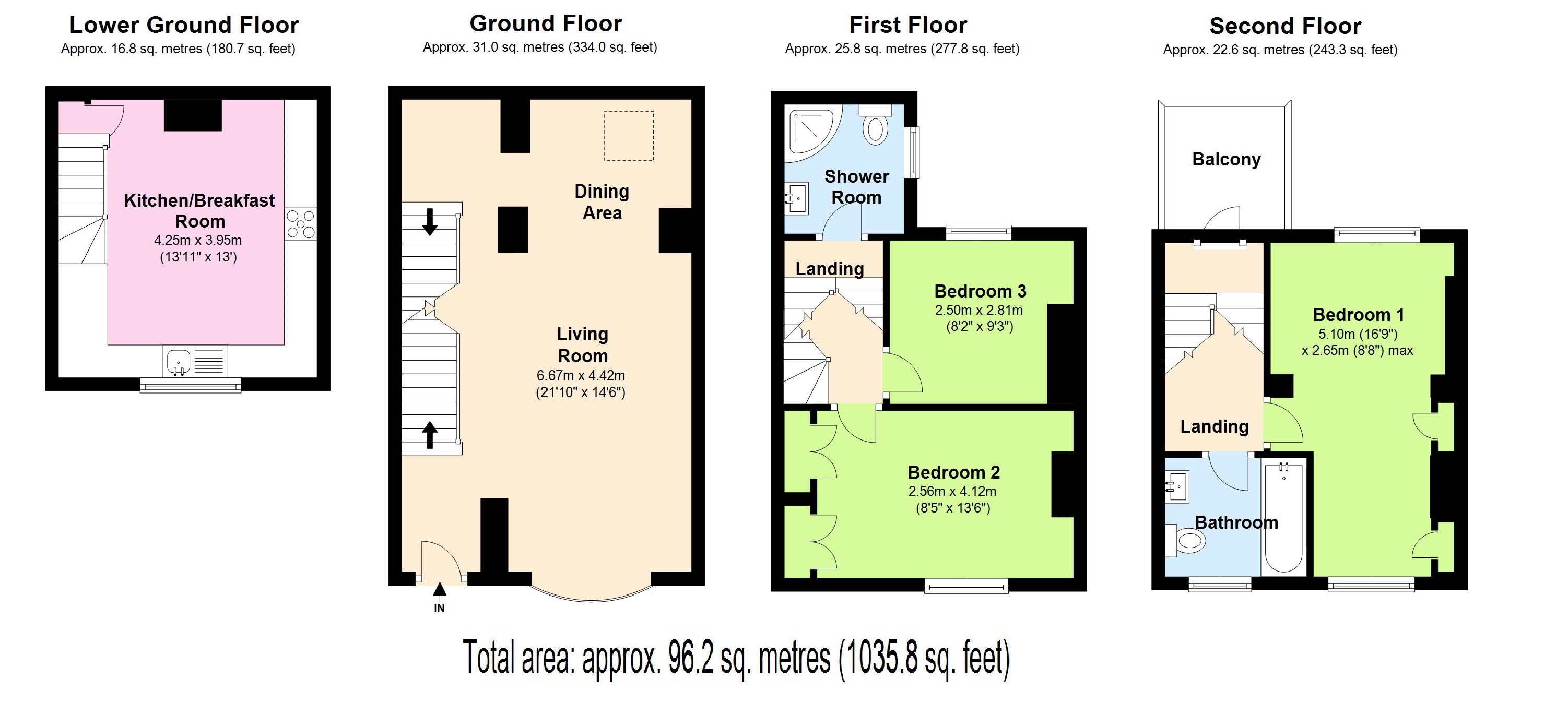 Bedford Street, Brighton floorplan