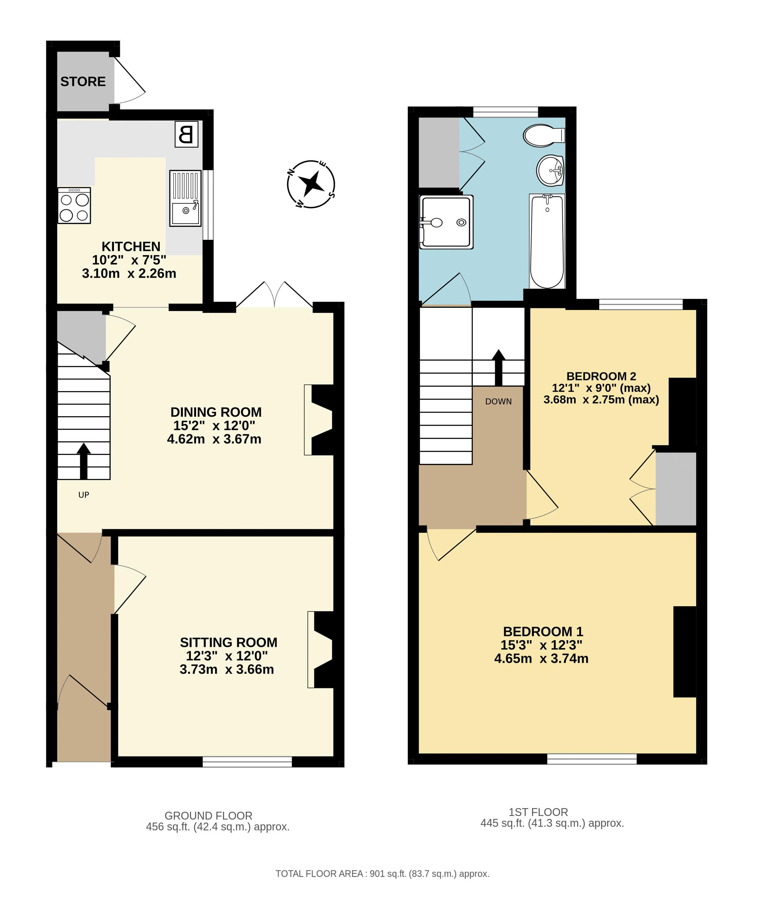 14 Holly Terrace, Fore Street, Chard floorplan