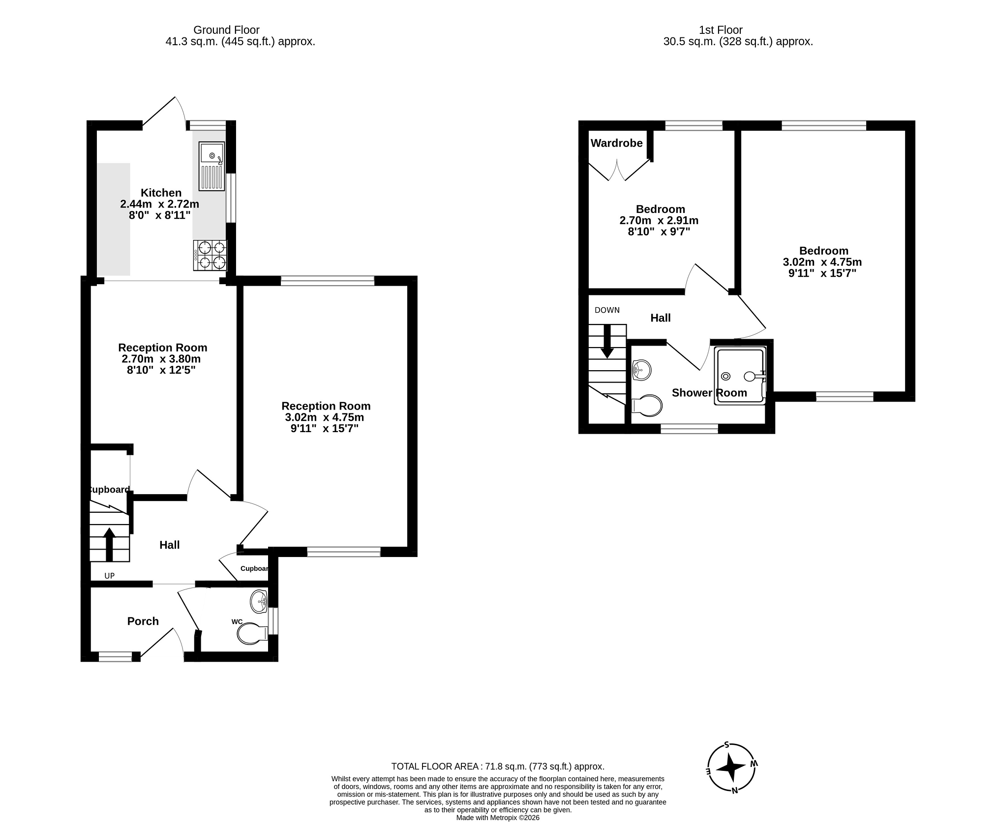 34, Priory Road, Chessington floorplan