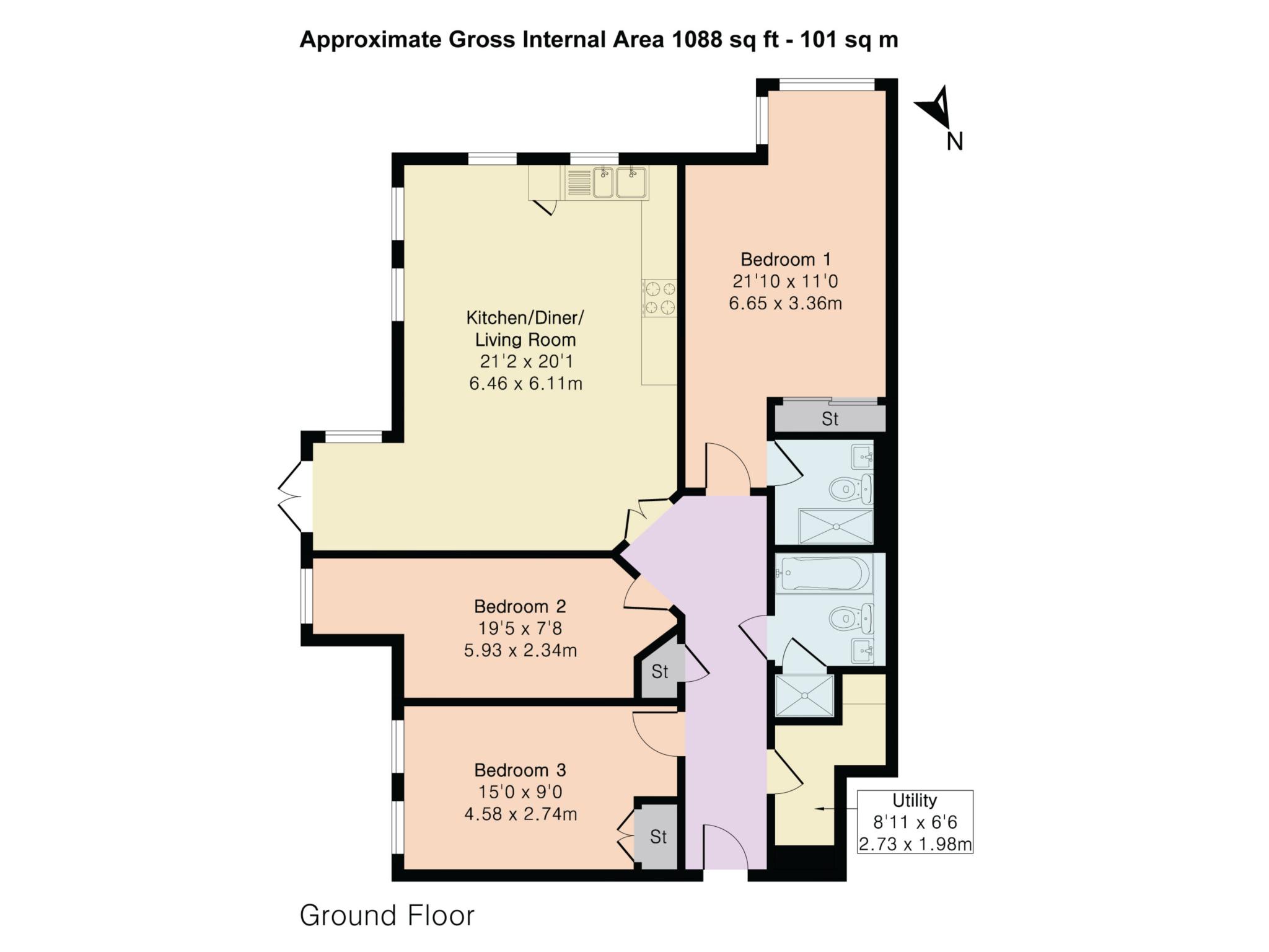 2, Elizabeth Jennings Way, Oxford floorplan