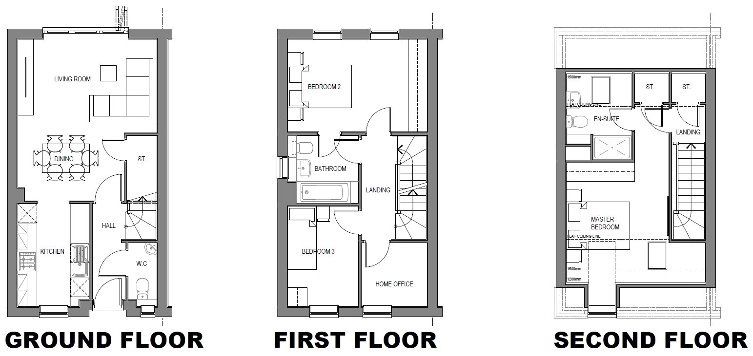 Plot 143, Riverside,, Plot 143, Cussins The Resolution, Riverside, South Shields floorplan