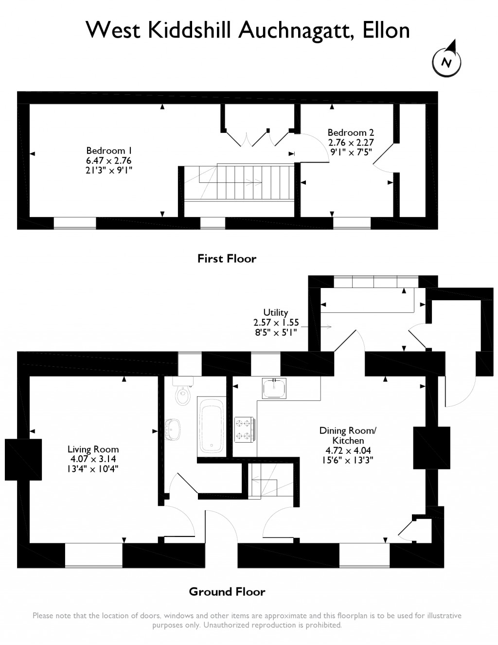 Auchnagatt, Ellon, Aberdeenshire AB41, 2 bedroom detached 