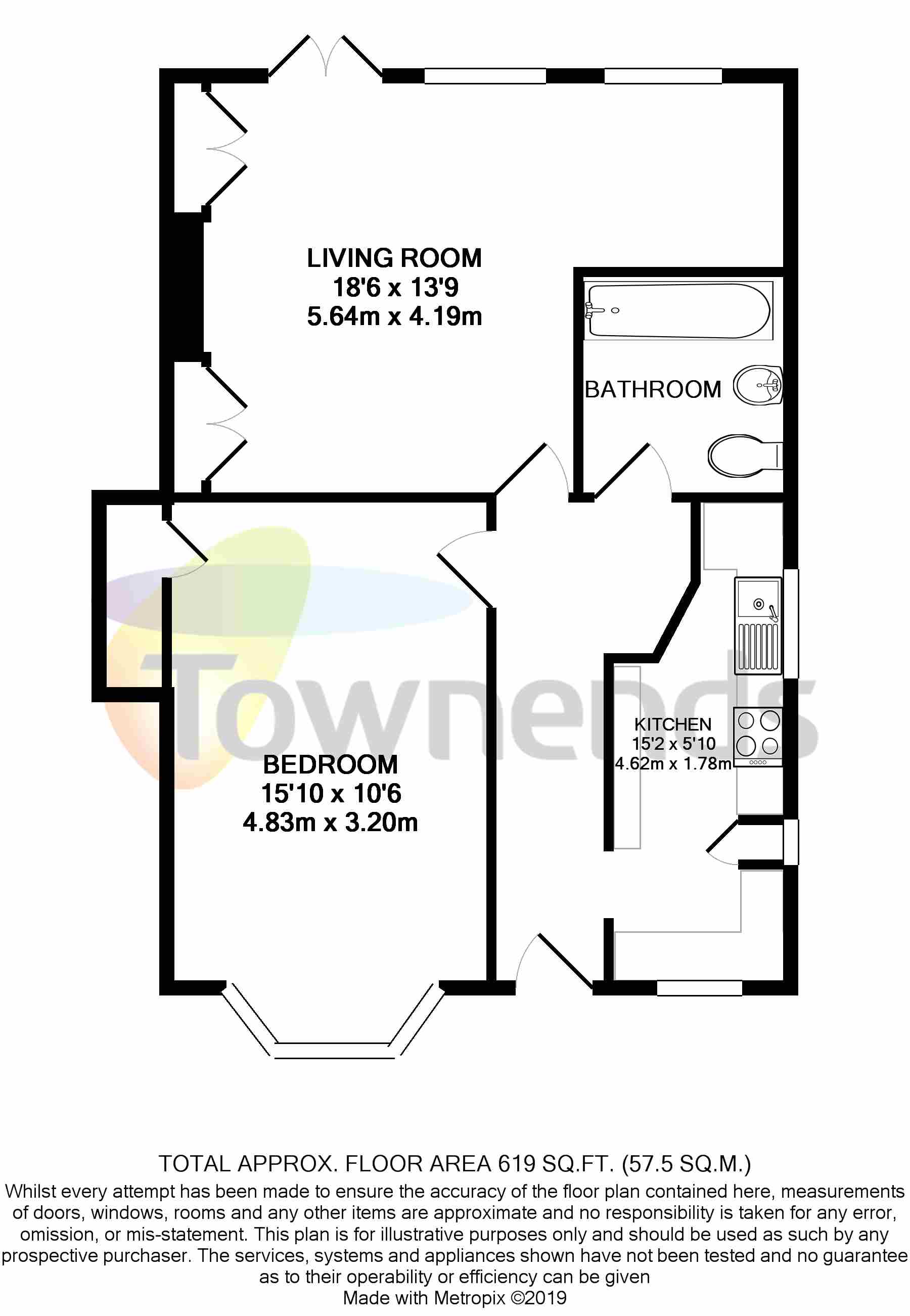 1 Bedrooms Maisonette to rent in Windmill Road, Ealing, London W5