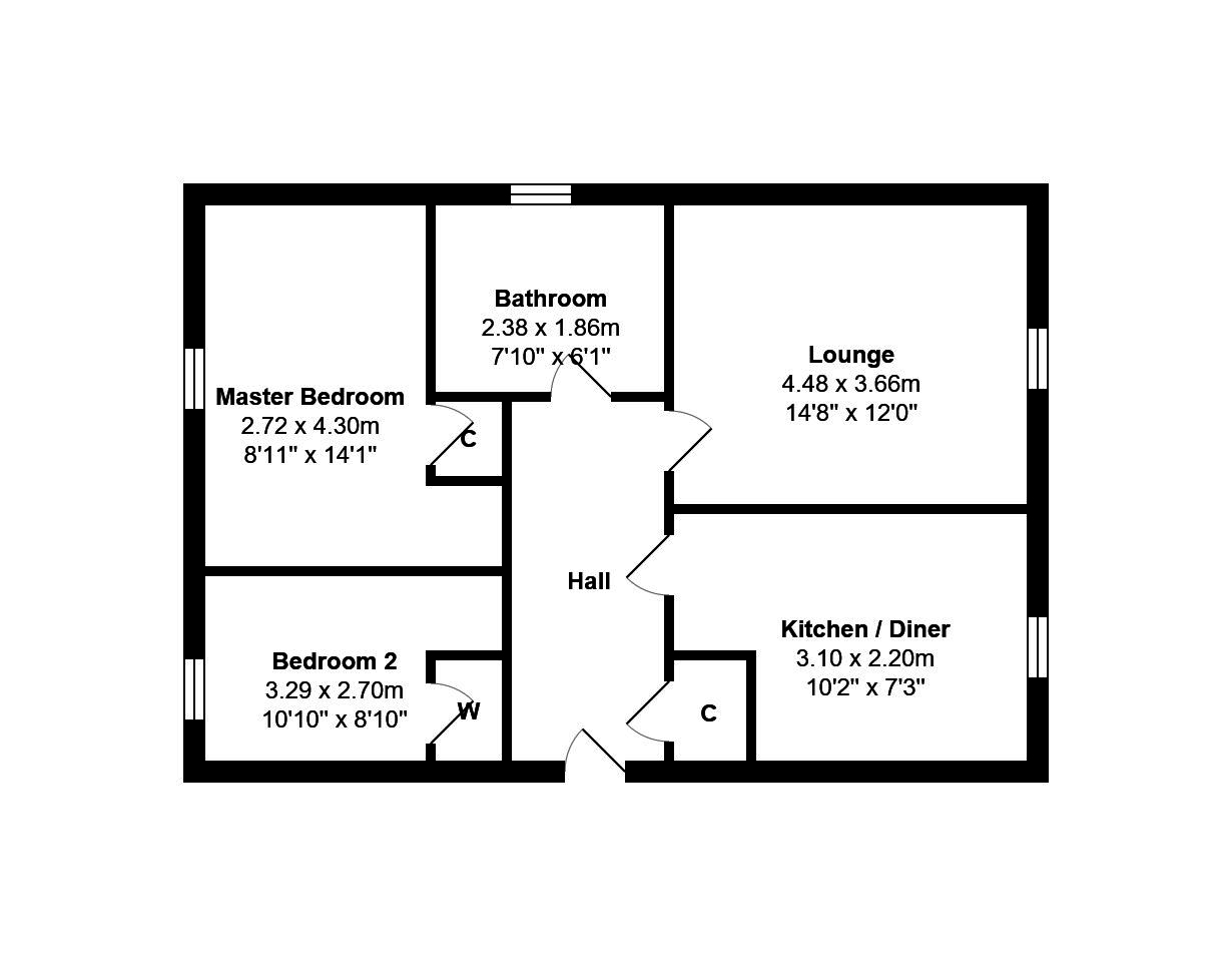 2 Bedrooms Flat for sale in Caledonian Gate, Greenhill, Coatbridge ML5