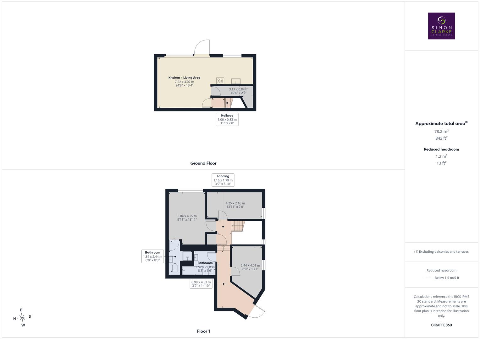 Flat 1, 96A, Weirdale Avenue, London floorplan