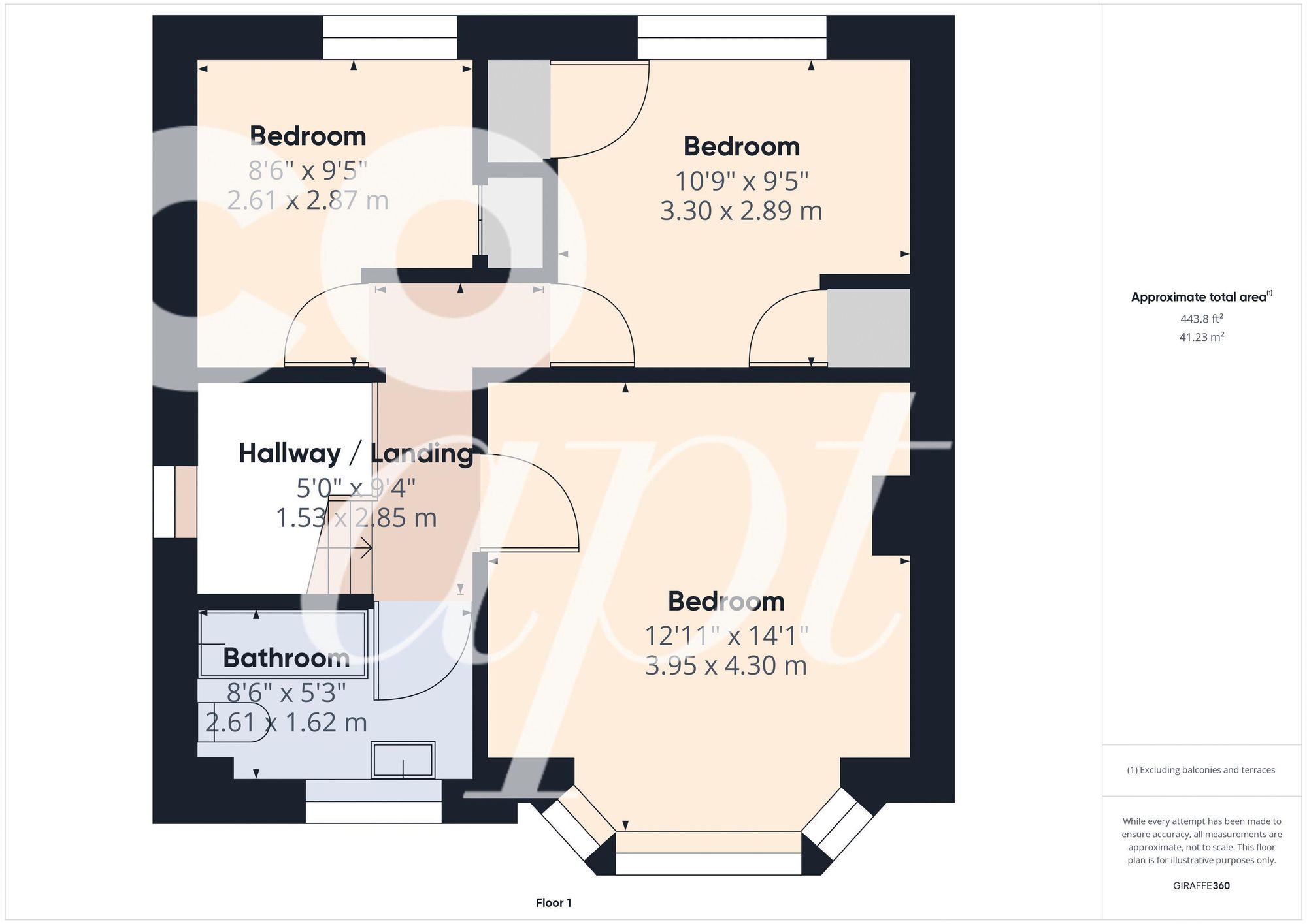 Room 1, 45 Ashurst Road, Brighton floorplan