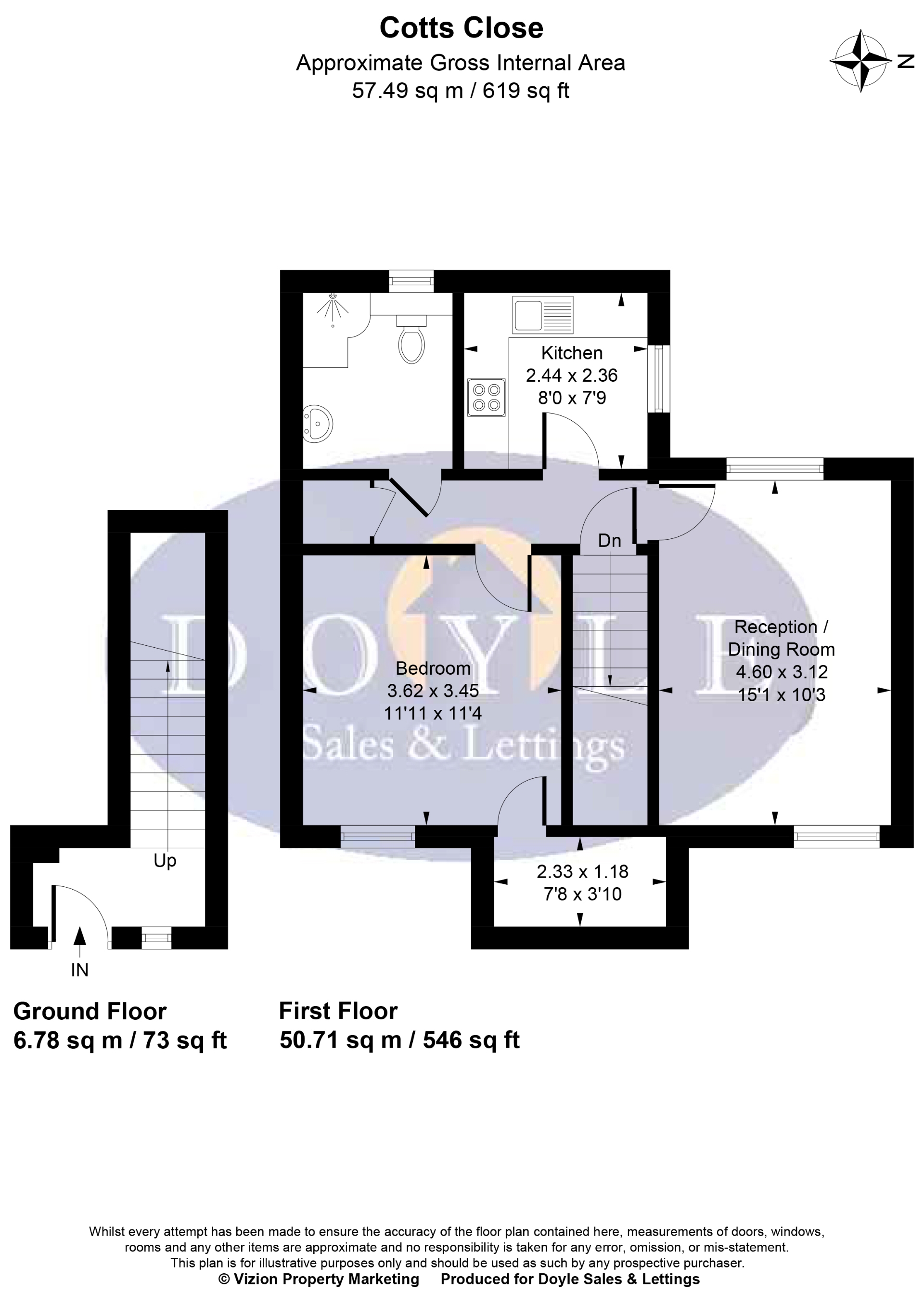 12, Cotts Close, London floorplan