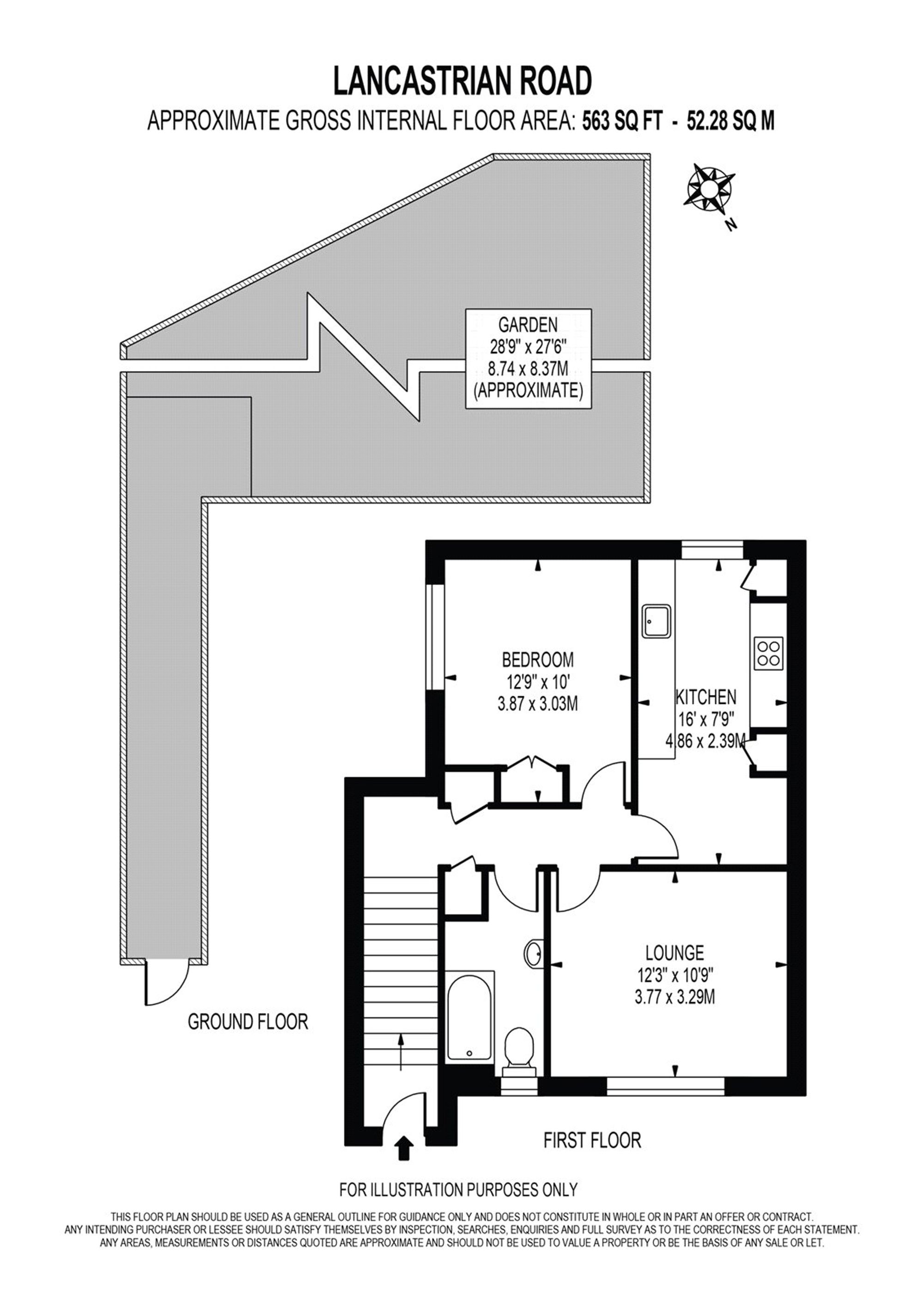 12 Lancastrian Road, Wallington floorplan