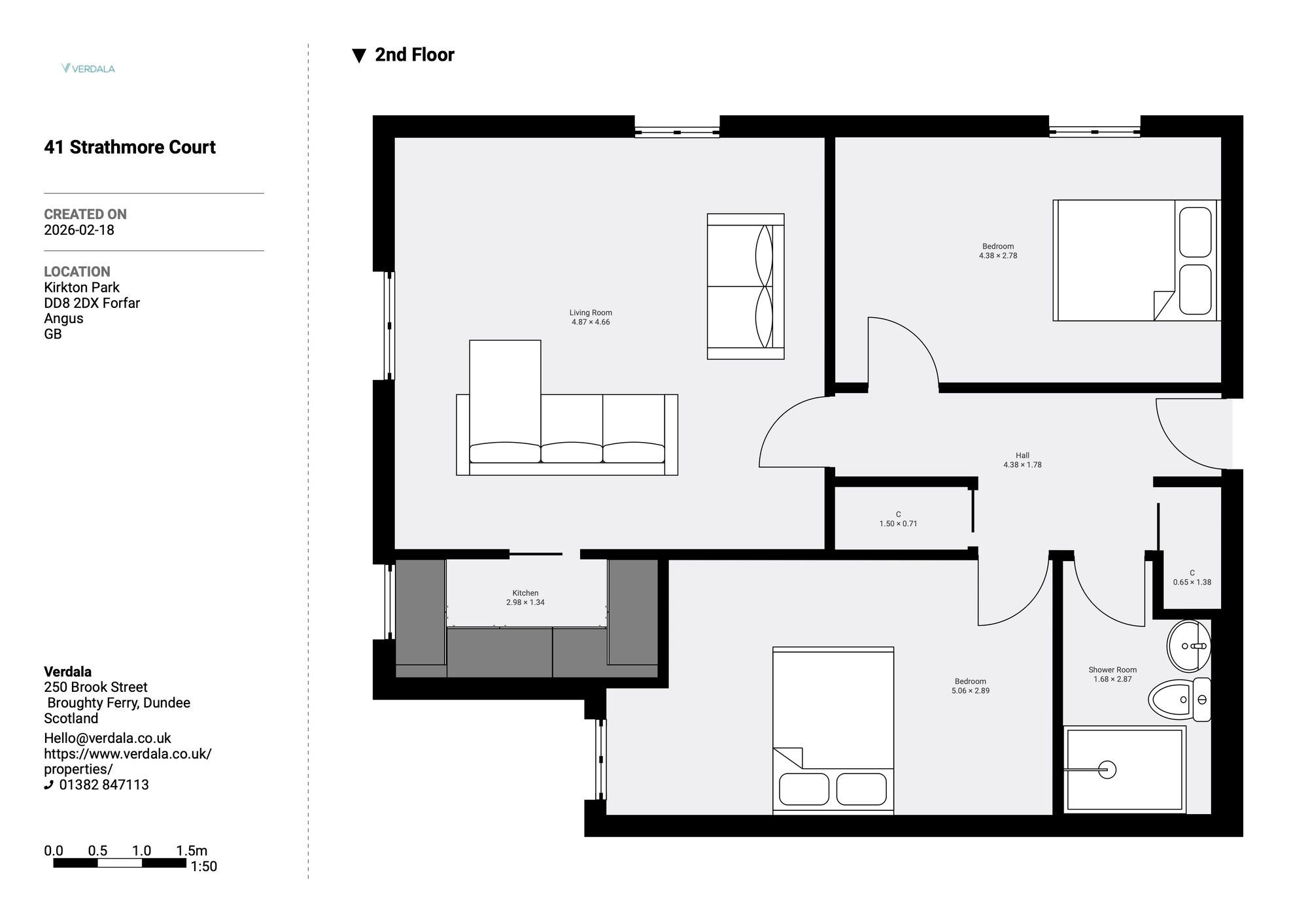 41 Strathmore Court Kirkton Place, Forfar floorplan