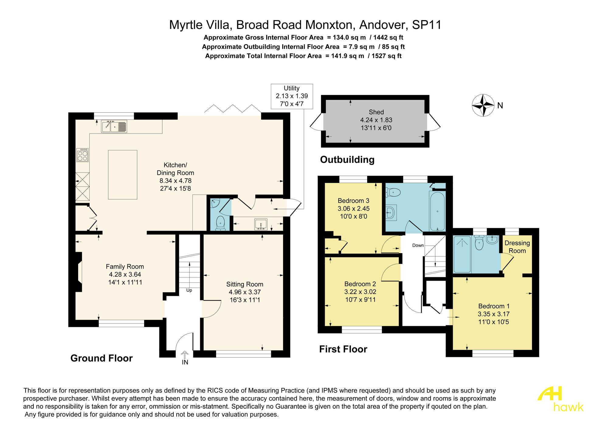 Myrtle Villa Broad Road, Andover floorplan