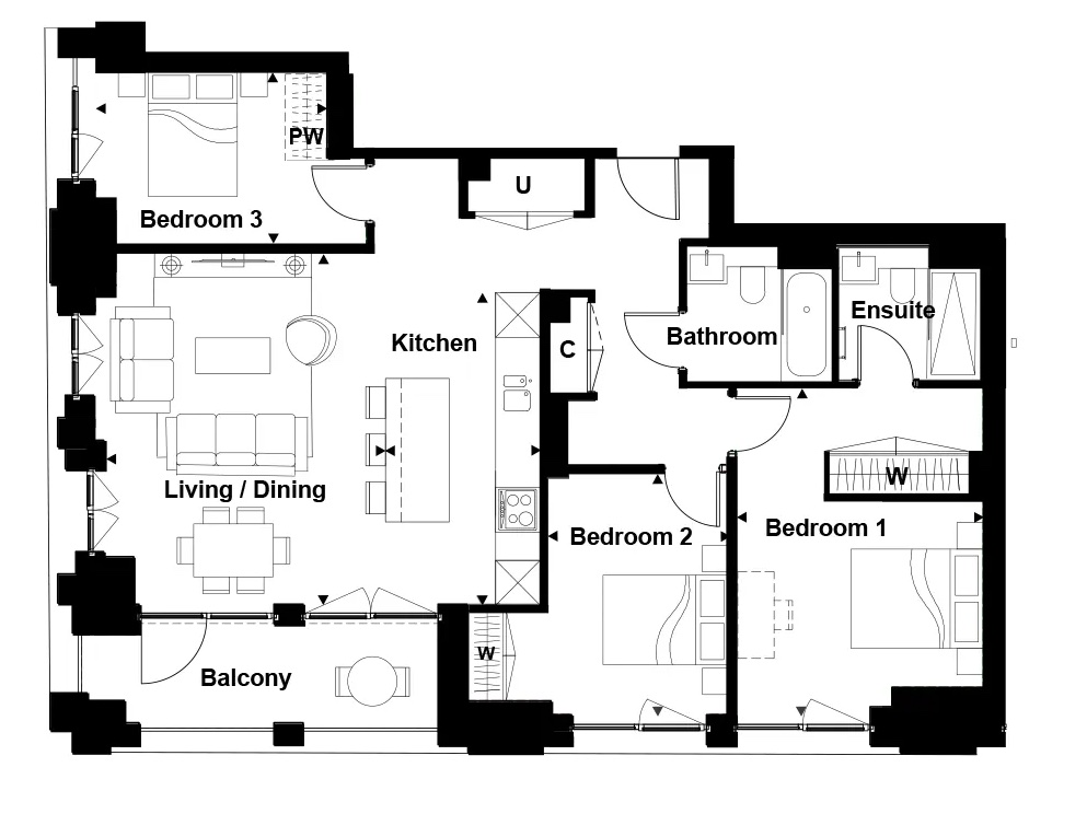 Berkeley- Woodberry Down, Goodchild Road, London floorplan