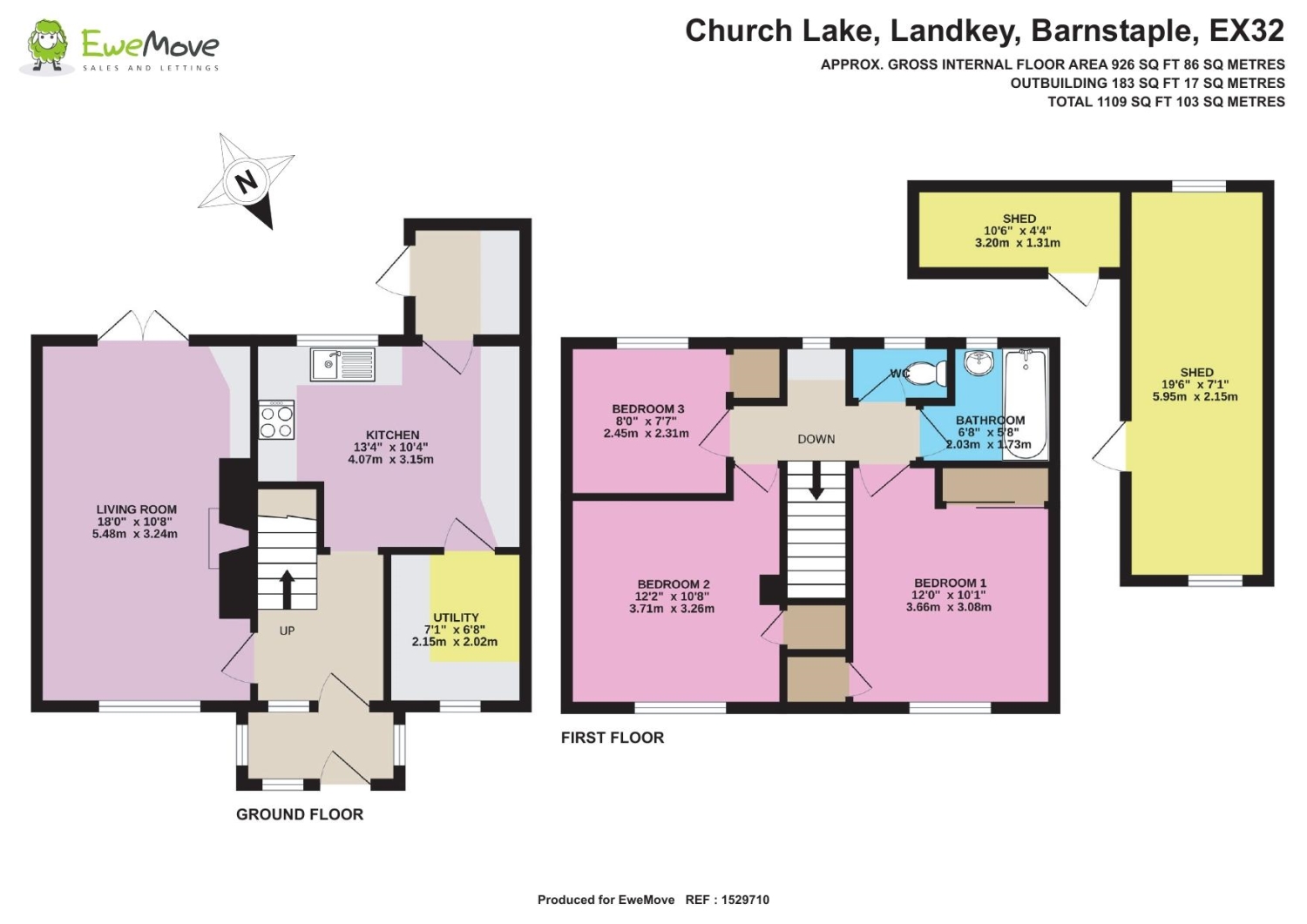 Church Lake, Barnstaple floorplan