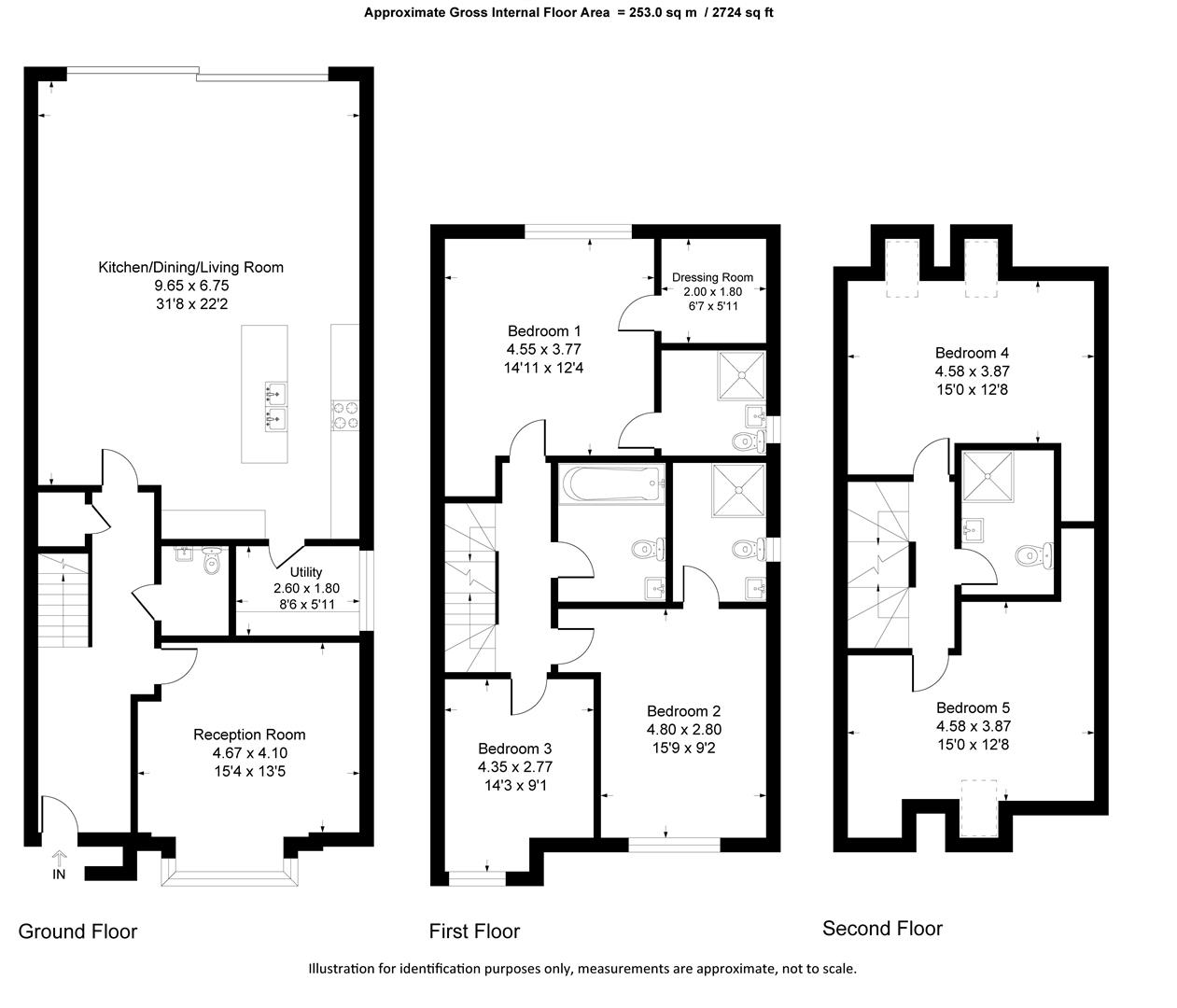 Bonville House, High Street, Hampton TW12, 5 bedroom semidetached