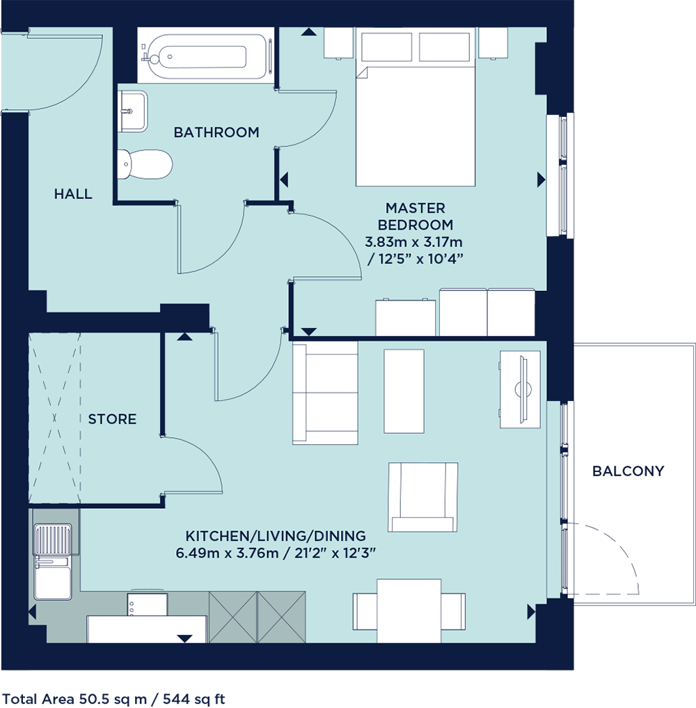 1 Bedrooms Flat for sale in Yeoman Street, London SE8