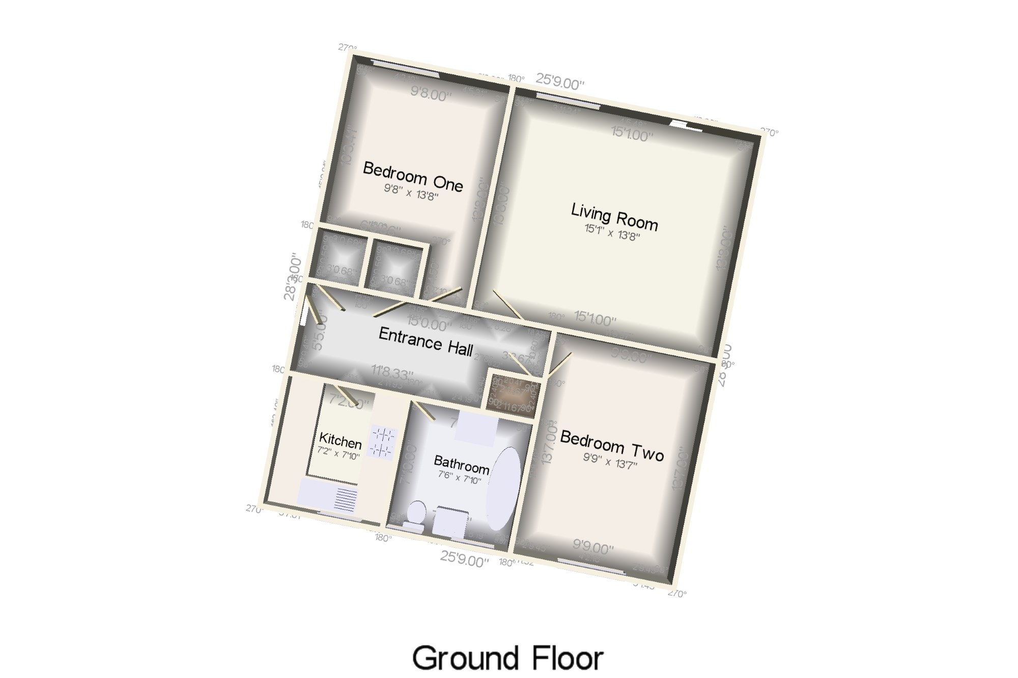 Pembroke Court, Queens Promenade, Blackpool, Lancashire FY2, 2 bedroom