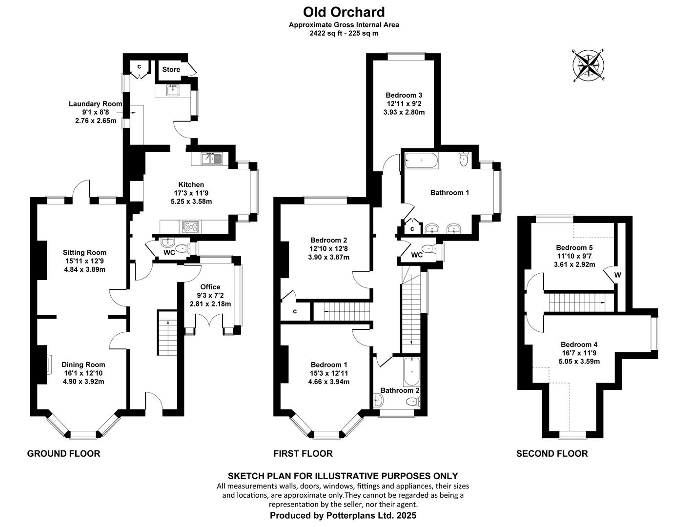 Old Orchard, Steyne Road, Seaview floorplan