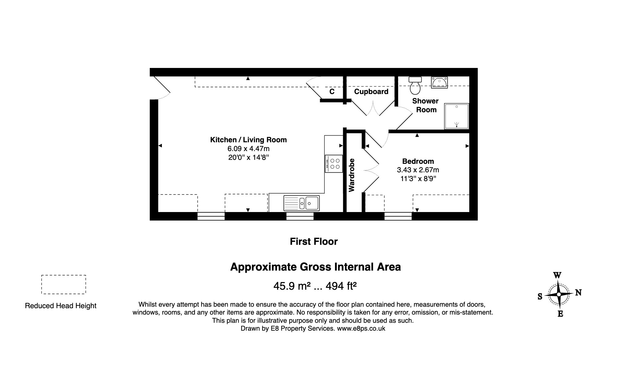 9, Sansoms Court, Shipton Road, Woodstock floorplan