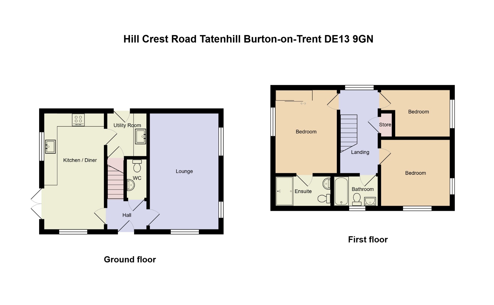 2, Hillcrest Road, Burton On Trent floorplan