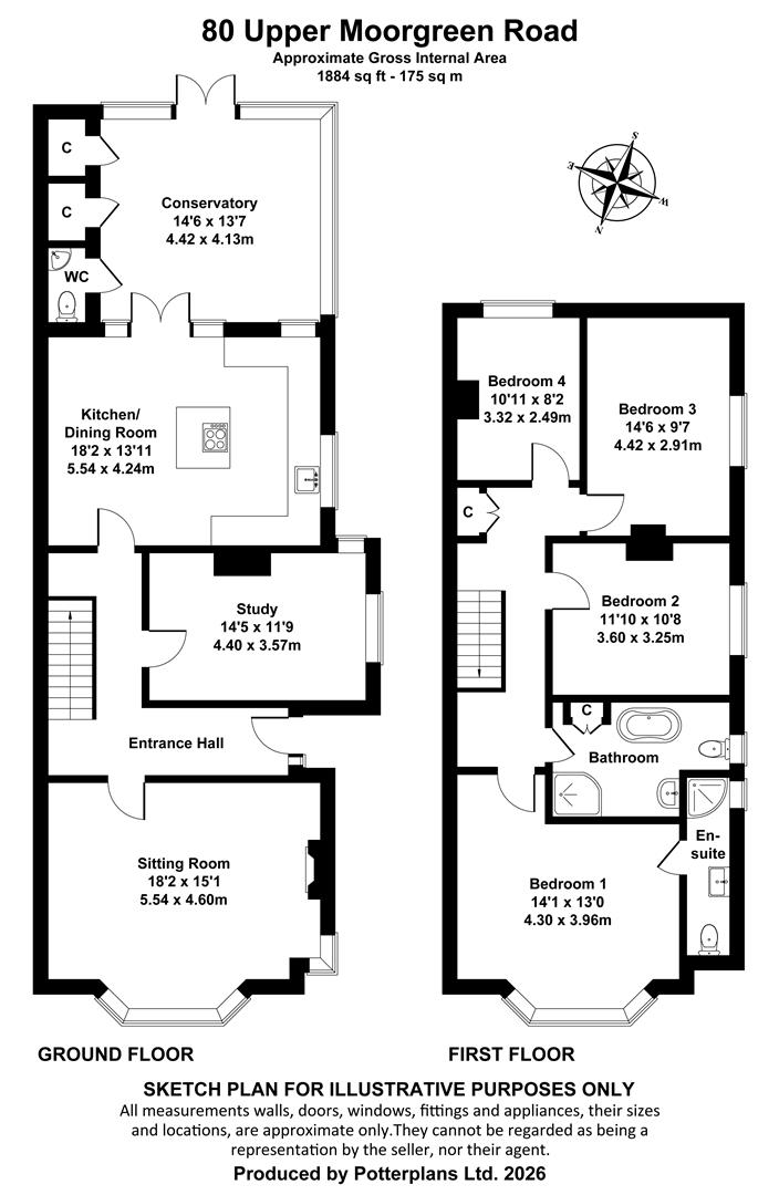 80, Upper Moorgreen Road, Cowes floorplan
