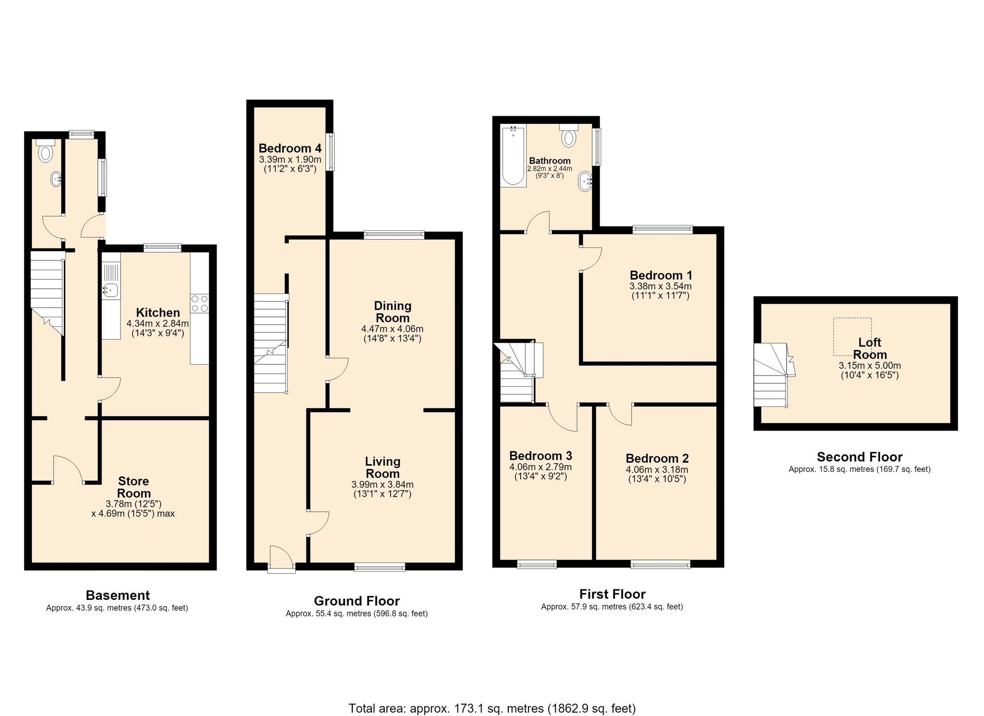 84 Burnley Road, Accrington floorplan