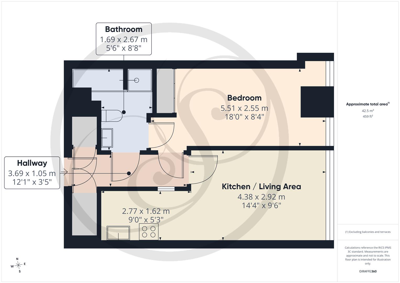 1302 Bridgewater Place, Water Lane, Leeds floorplan