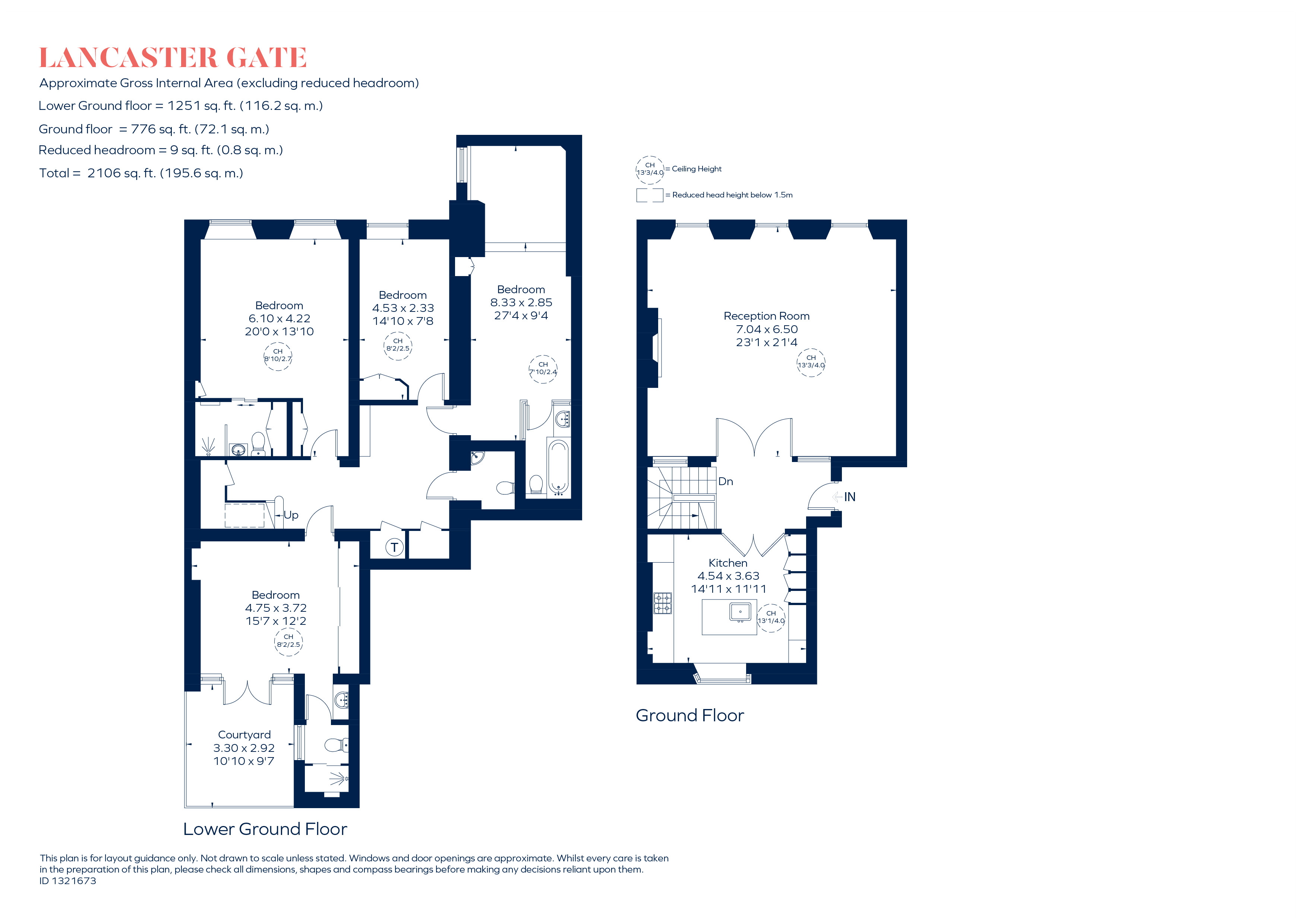 Flat 1, 22, Lancaster Gate, London floorplan