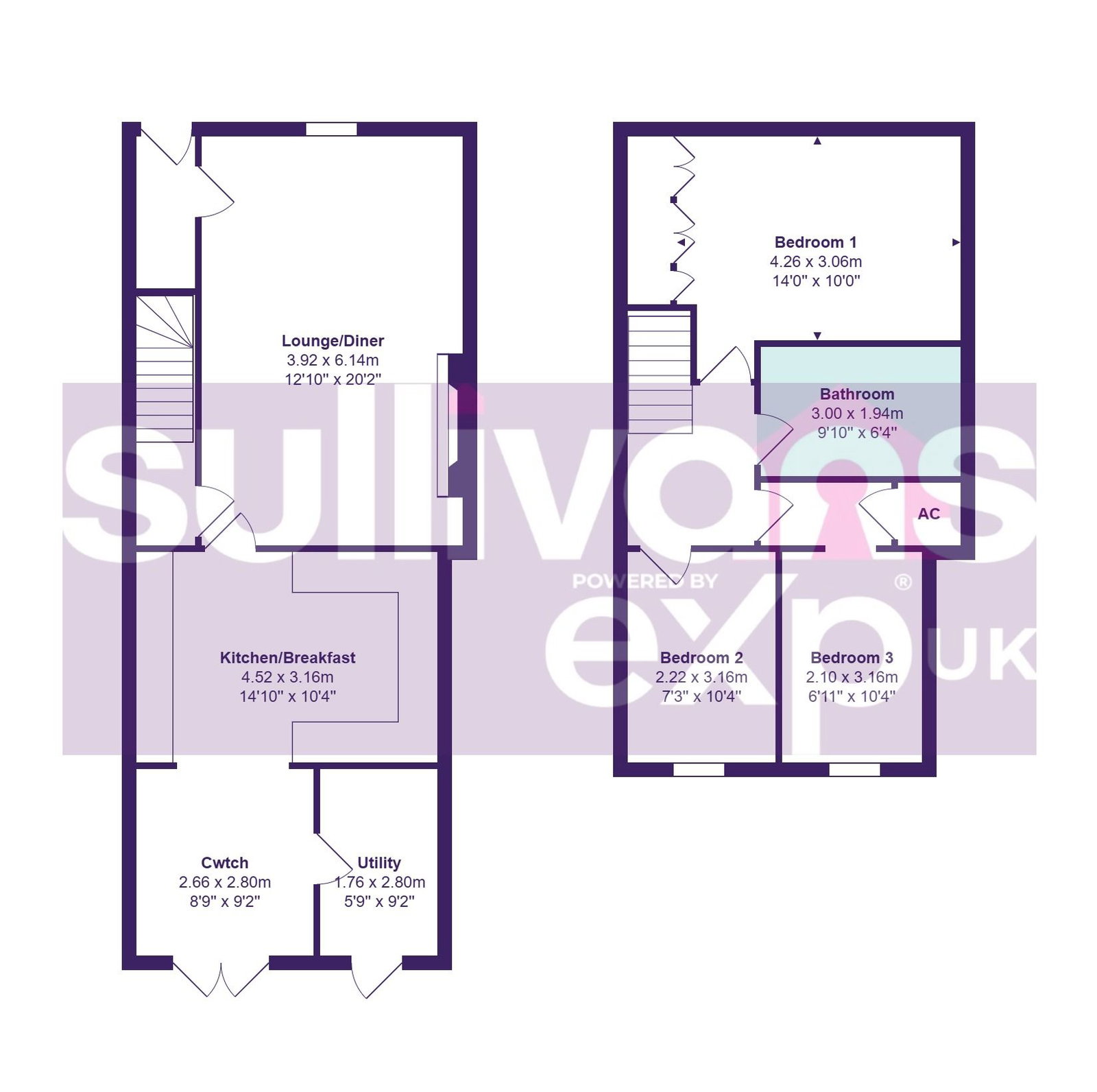 Vivians Row, Swansea floorplan