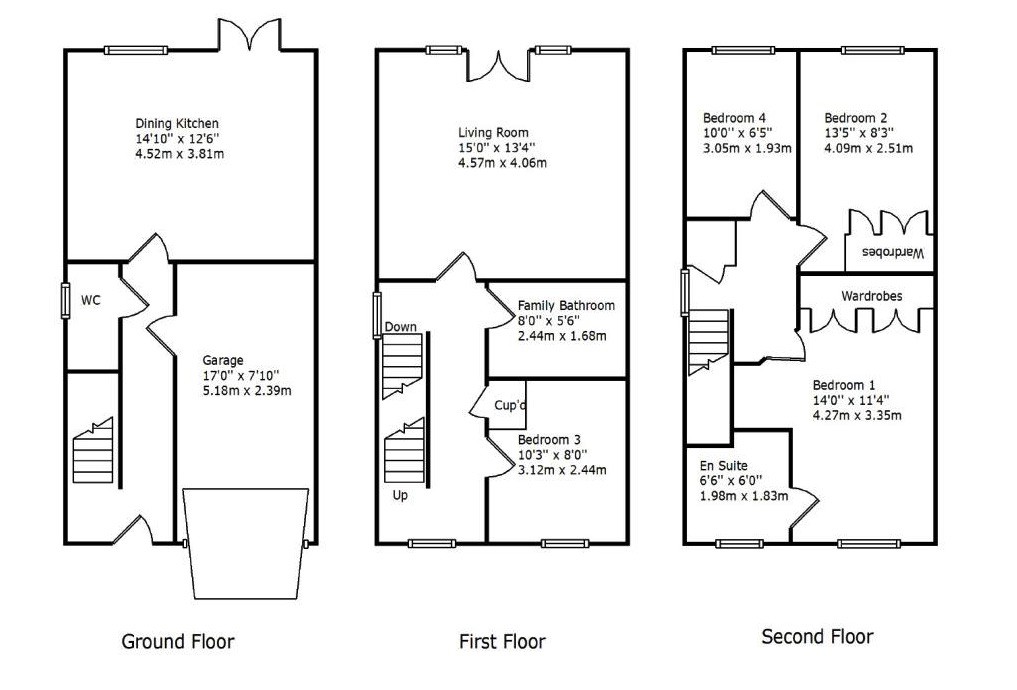4 Bedrooms Terraced house for sale in Silverwood Road, Woolley Grange, Barnsley S75