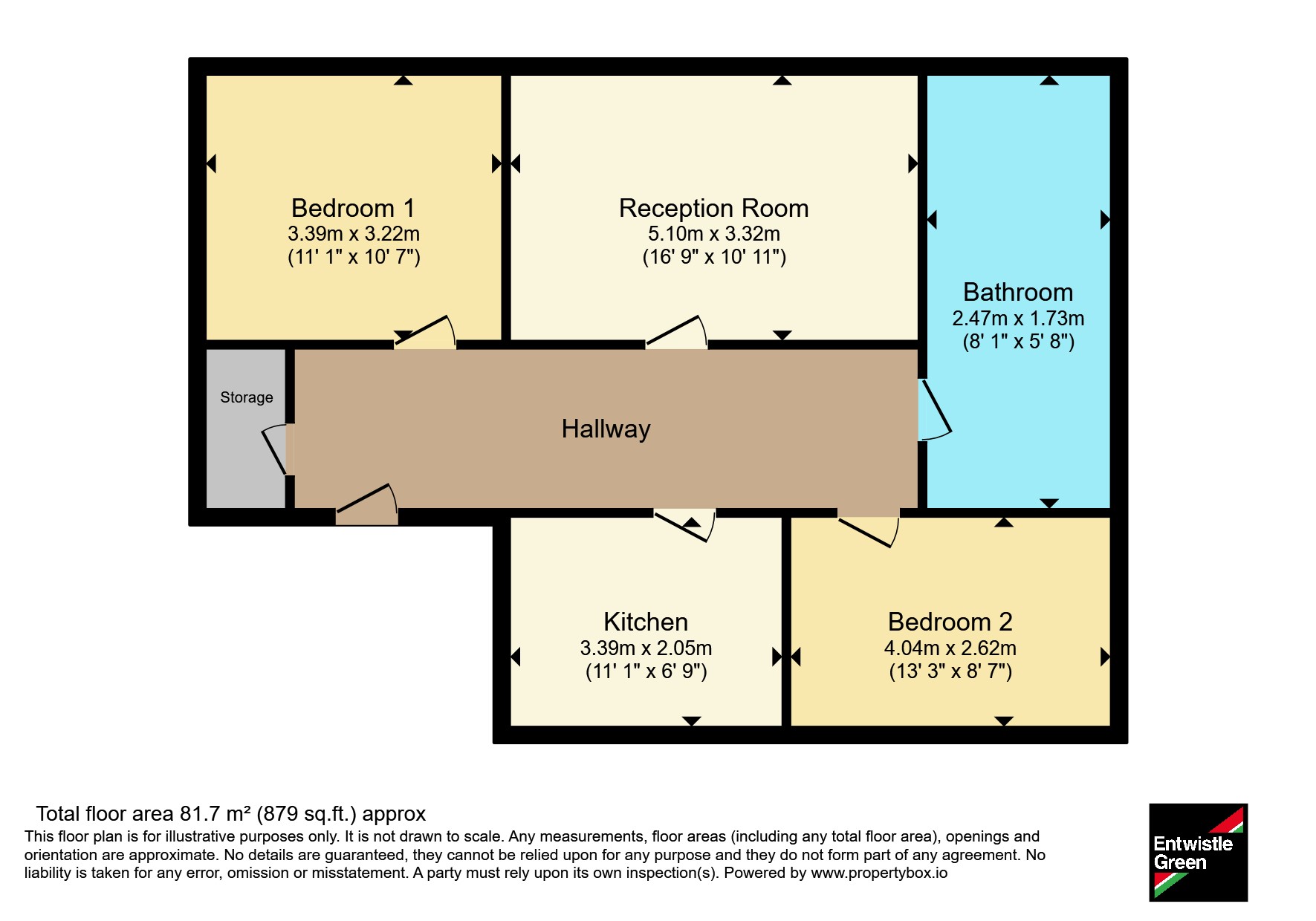 12, The Fieldings, Preston floorplan