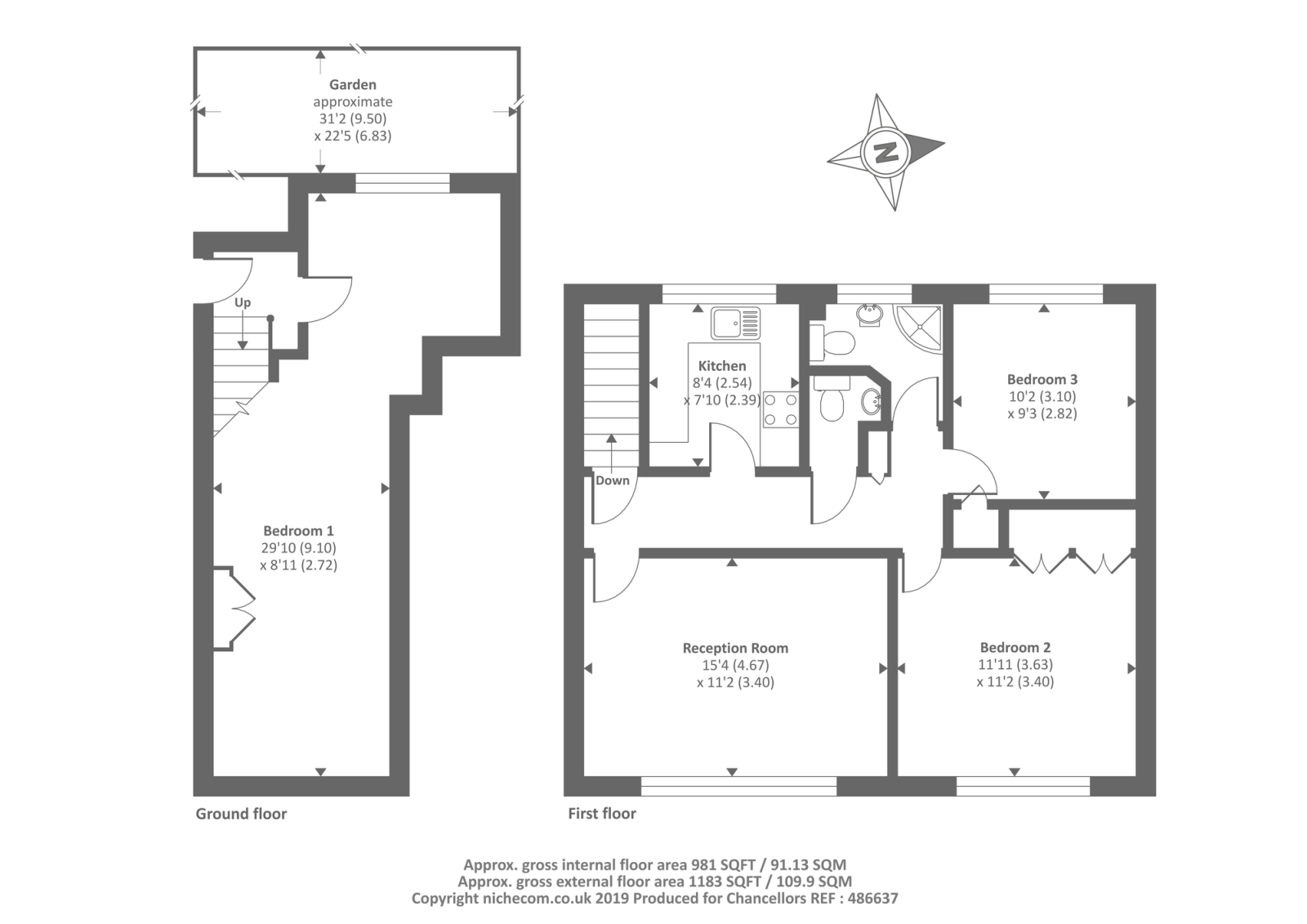 3 Bedrooms End terrace house for sale in North Oxford, Oxfordshire OX2