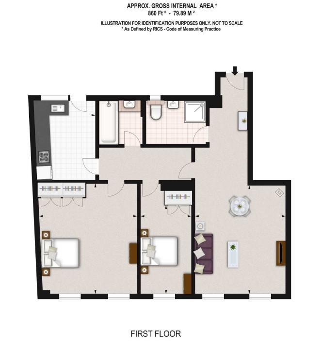 22 Pelham Court, 145, Fulham Road, London floorplan