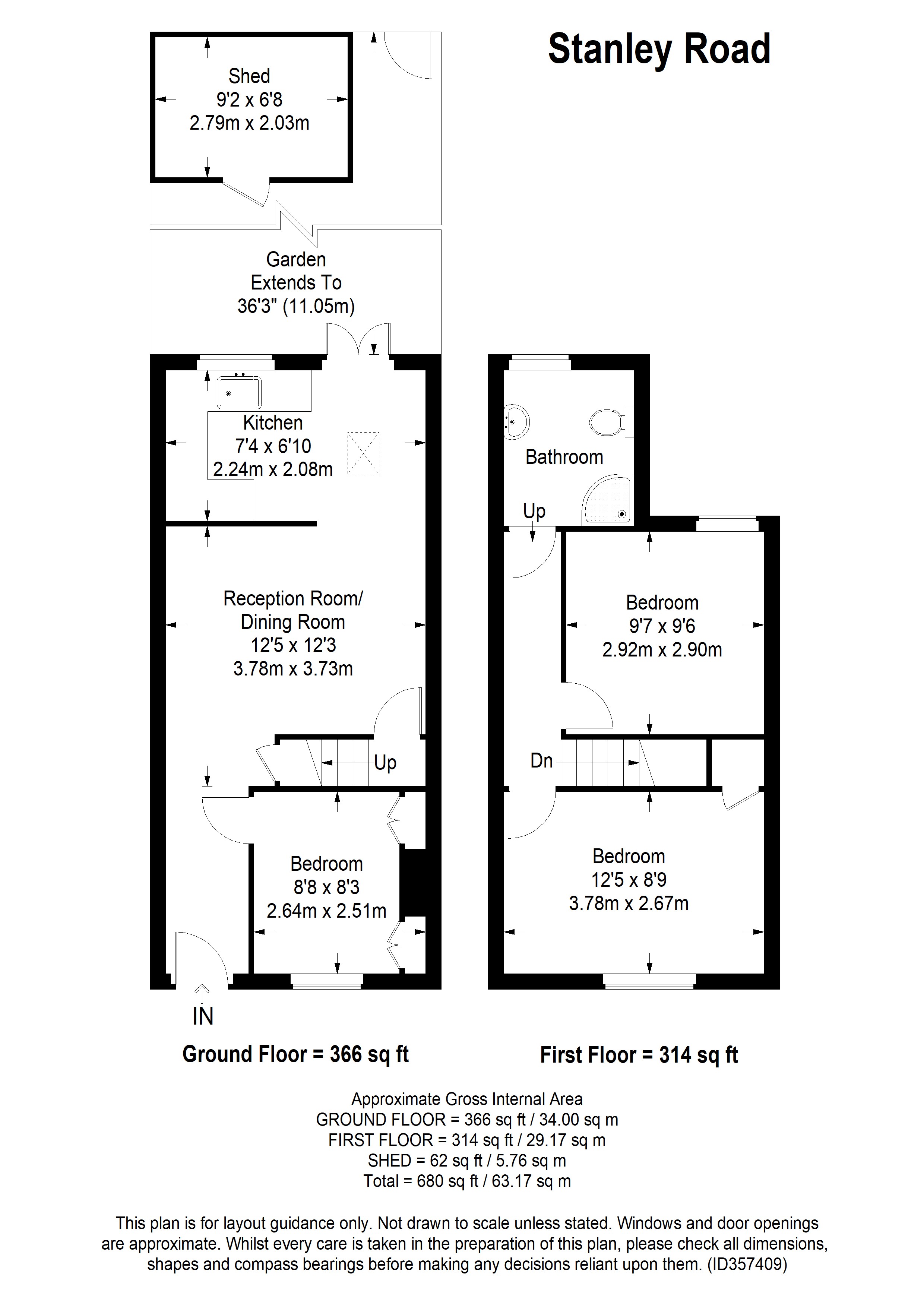 8, Stanley Road, Morden floorplan