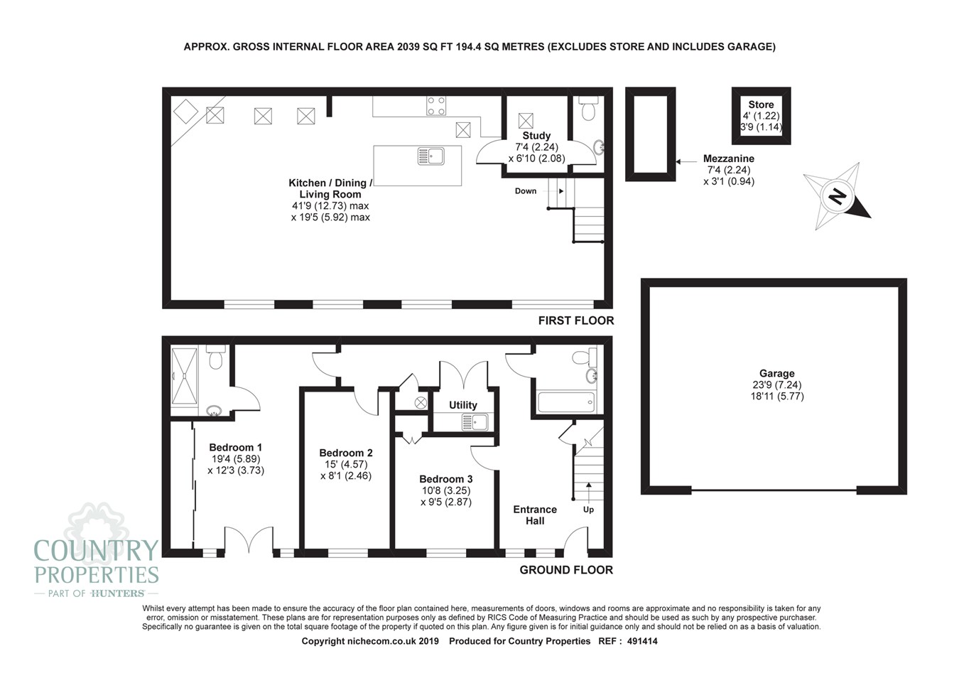 3 Bedrooms Barn conversion for sale in Home Farm, Tingrith MK17