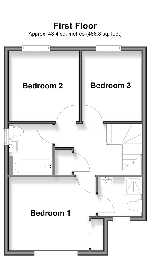 Teal Lane, Uckfield floorplan