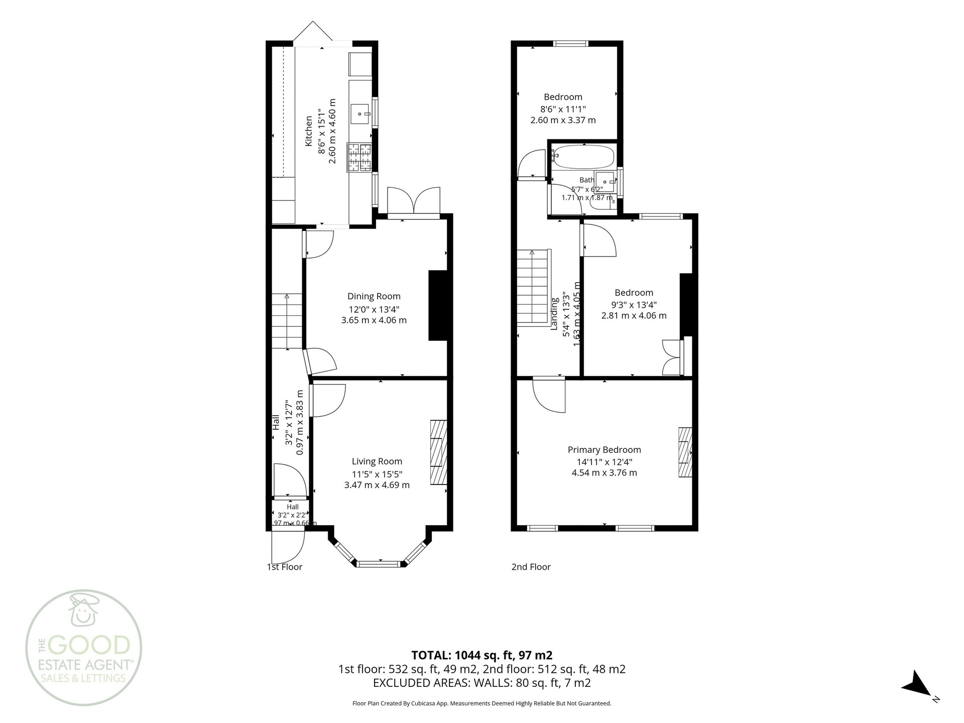 44, Ashbourne Road, Manchester floorplan