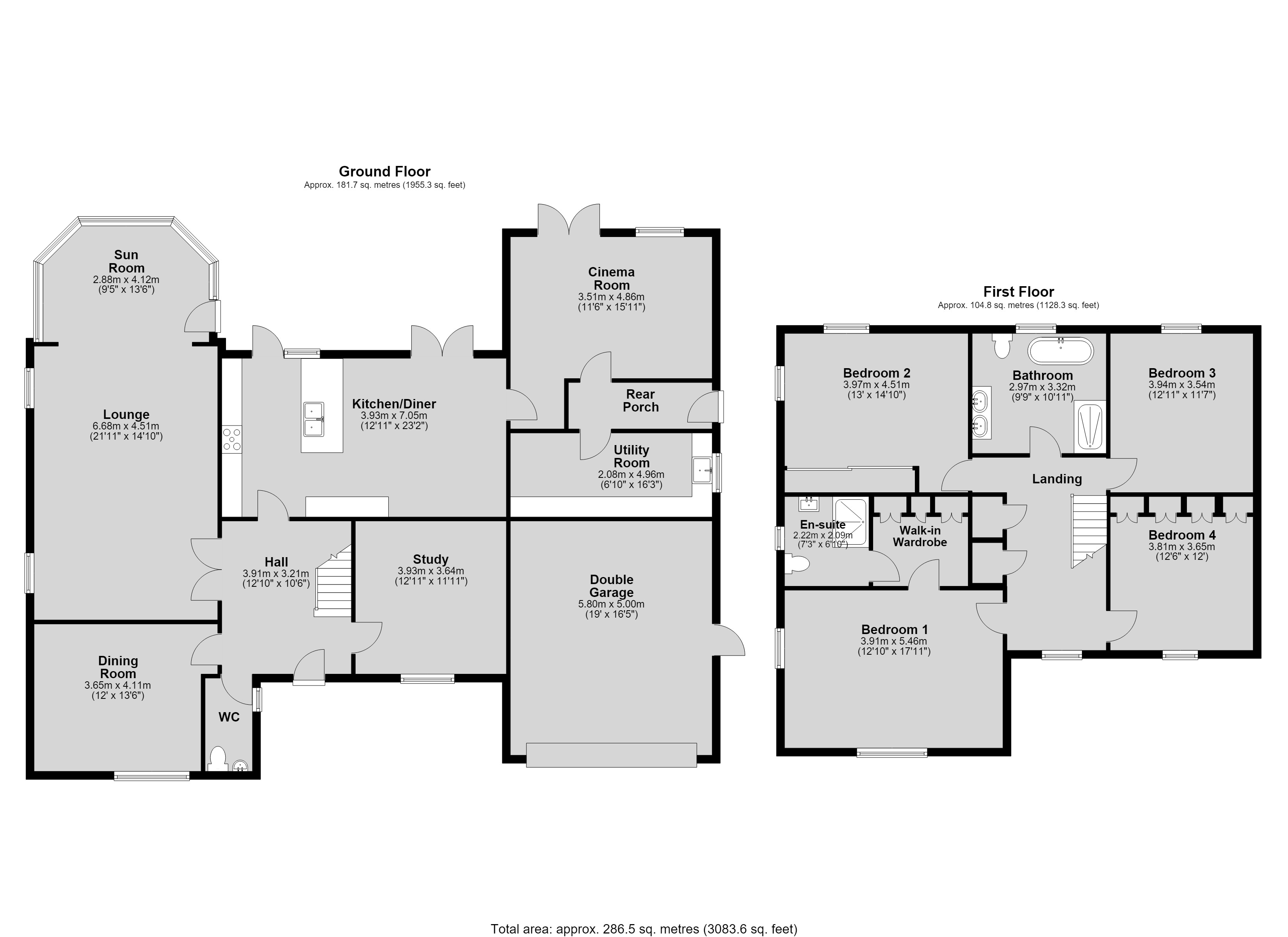 33, Malham Drive, Lincoln floorplan
