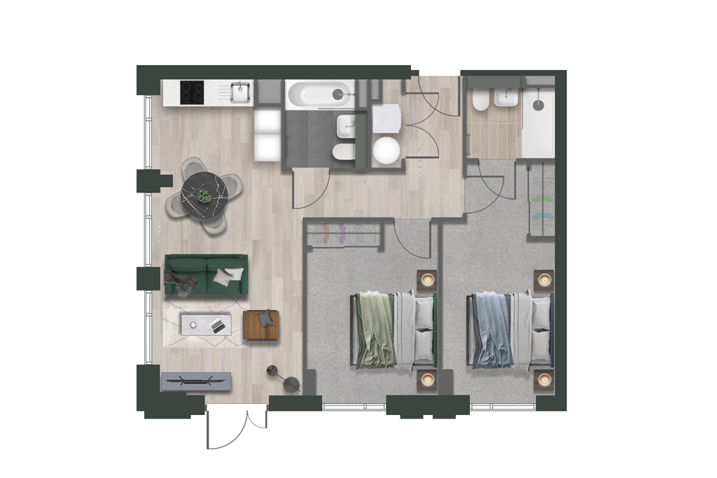 243, Loudons Yard, 2 Inkwell Place, Birmingham floorplan