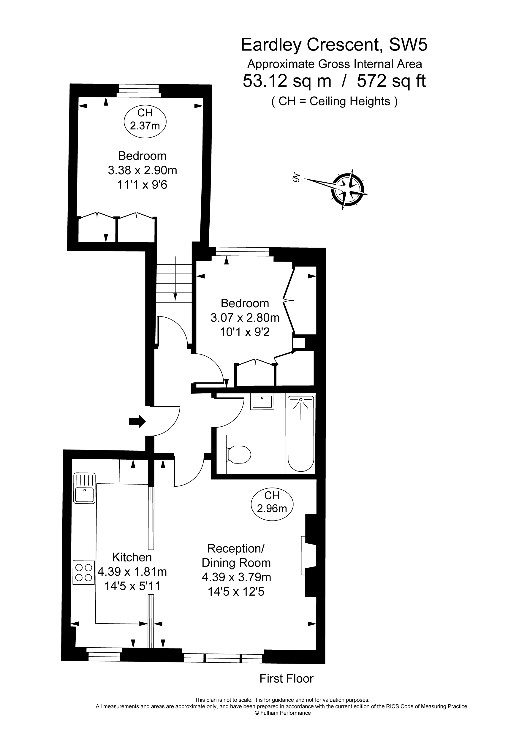 22, Eardley Crescent - SHORT LET, London floorplan